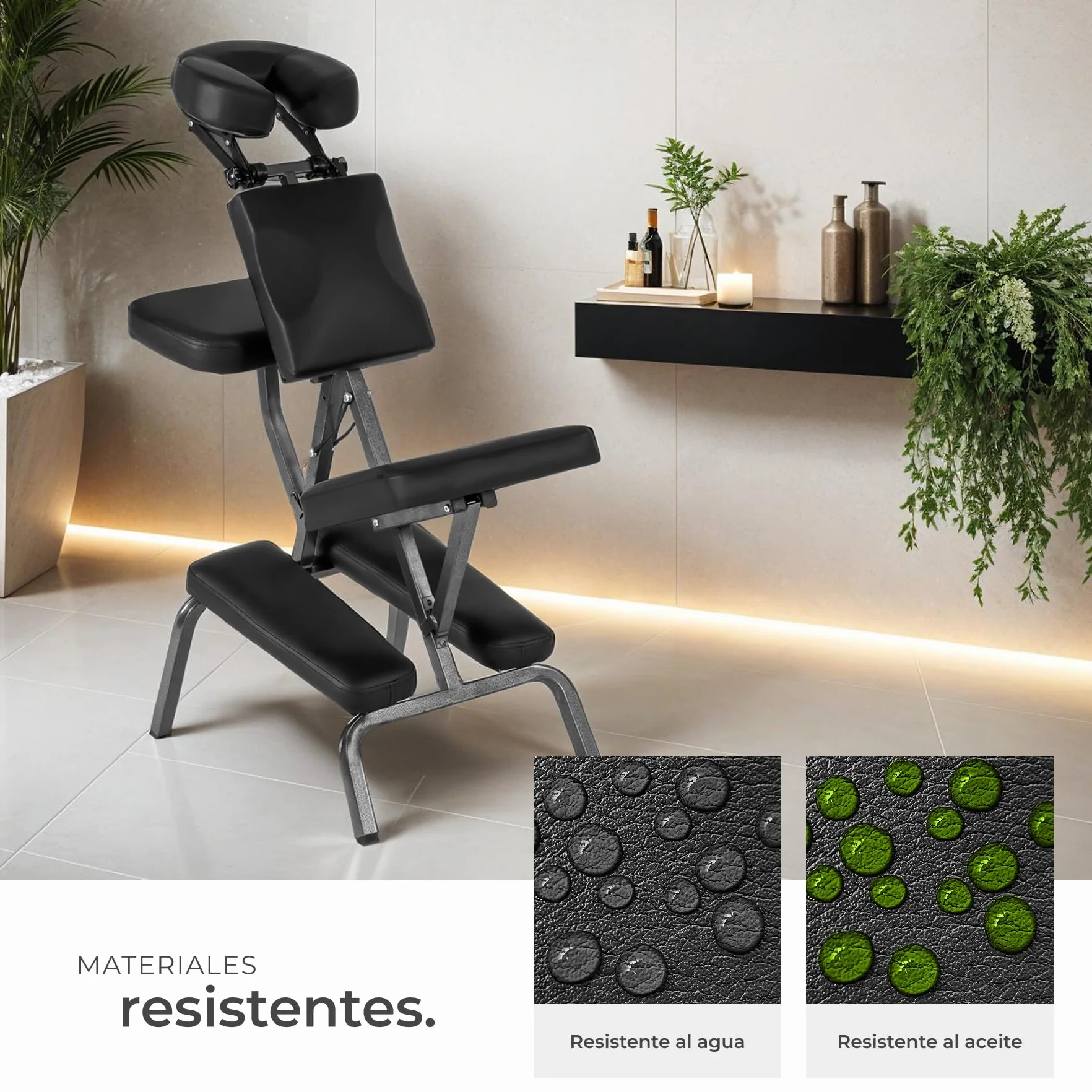 TecTake Silla de Masaje Fisioterapia Rehabilitacion Sillón de Tratamiento Tattoo