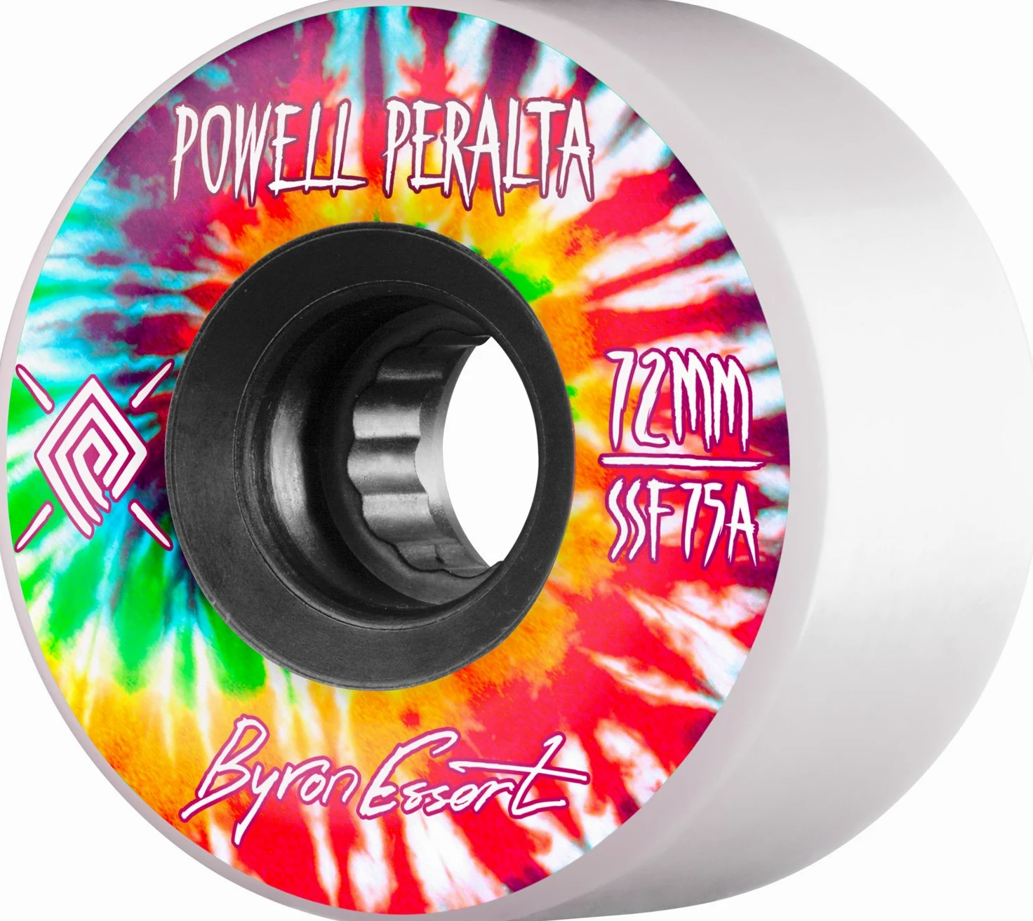 Bones Wheels Huesos Ruedas Byron Essert 72 mm 75 A Blanco con Negro Hub (Nuevo)