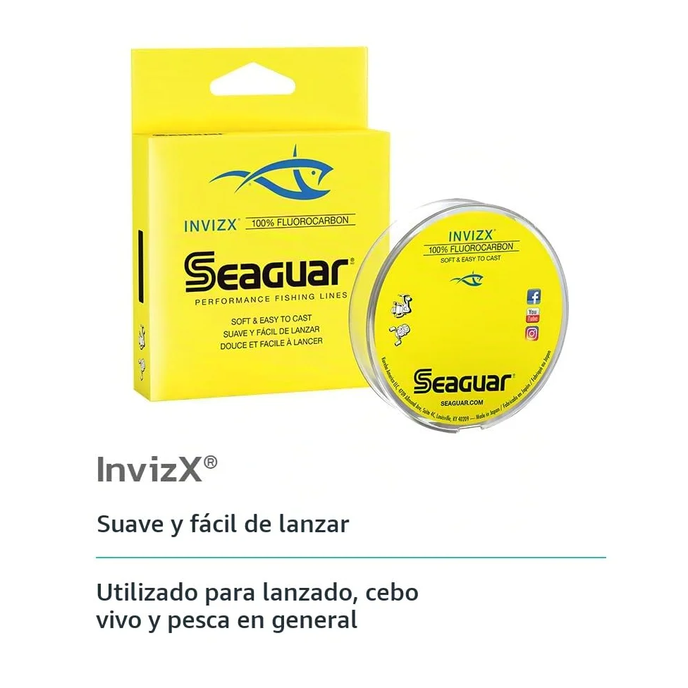 Seaguar InvizX Fluorocarbono 600 Yardas