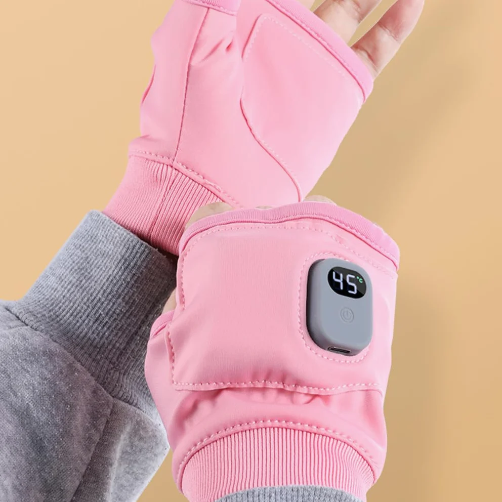 Guantes calefactables recargables de 360 grados. Disfruta de la calidez en todas partes, guantes calefactables recargables con calefacción de 360 grados, color negro eléctrico