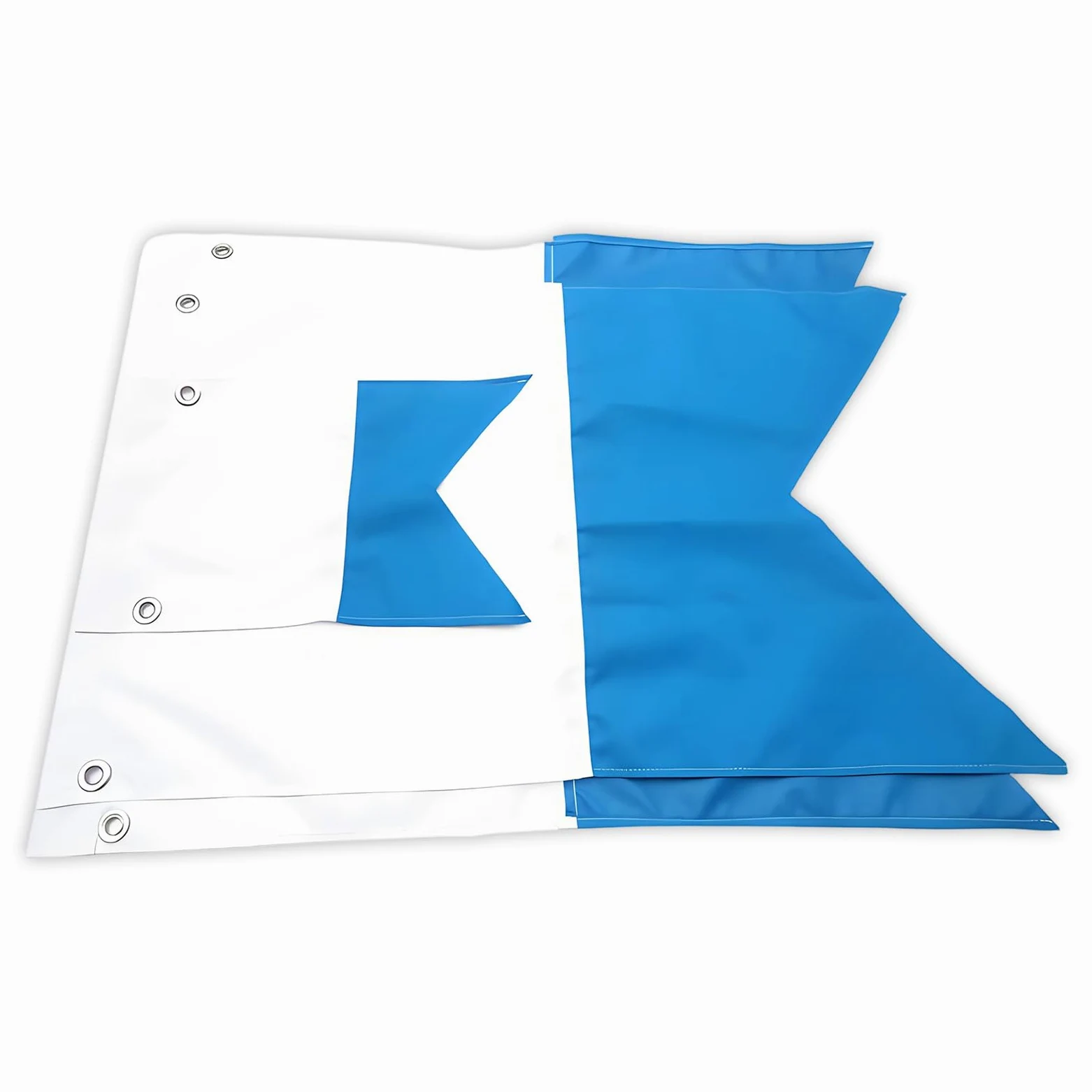 Generisch Set de banderas flotantes de buceo, 35 x 25 cm, 75 x 60 cm, 80 x 50 cm, tamaño azul y blanco, para actividades marinas y seguridad en la piscina, bandera de seguridad para snorkel