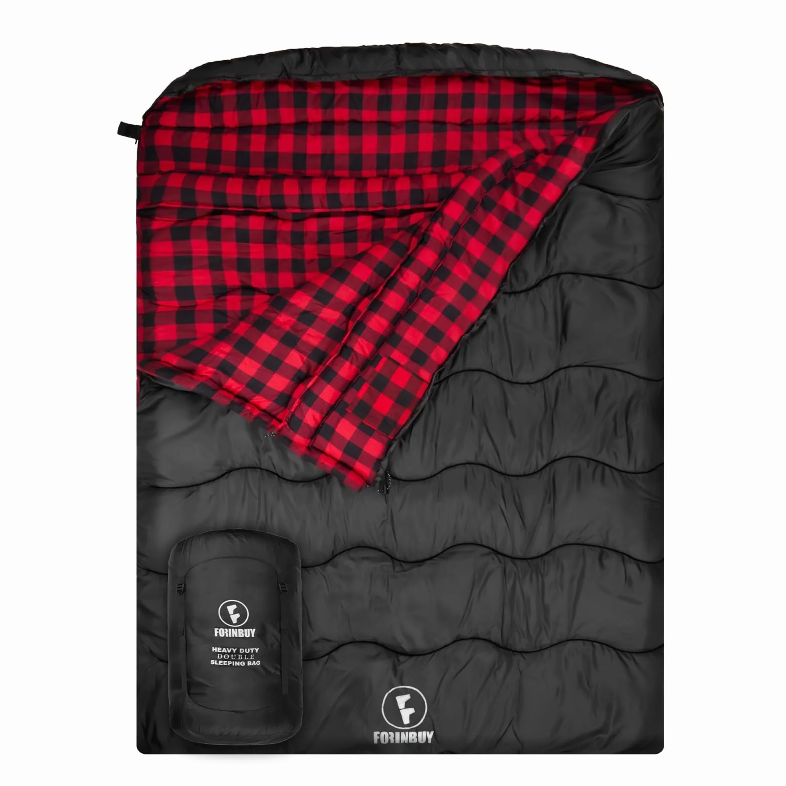 Sacos de Dormir Doble de algodón en Invierno, Saco de Dormir de Franela Grandes Impermeables y cálidos para 2 Personas, adecuados para Acampar al Aire Libre, Viajes en Autocaravana