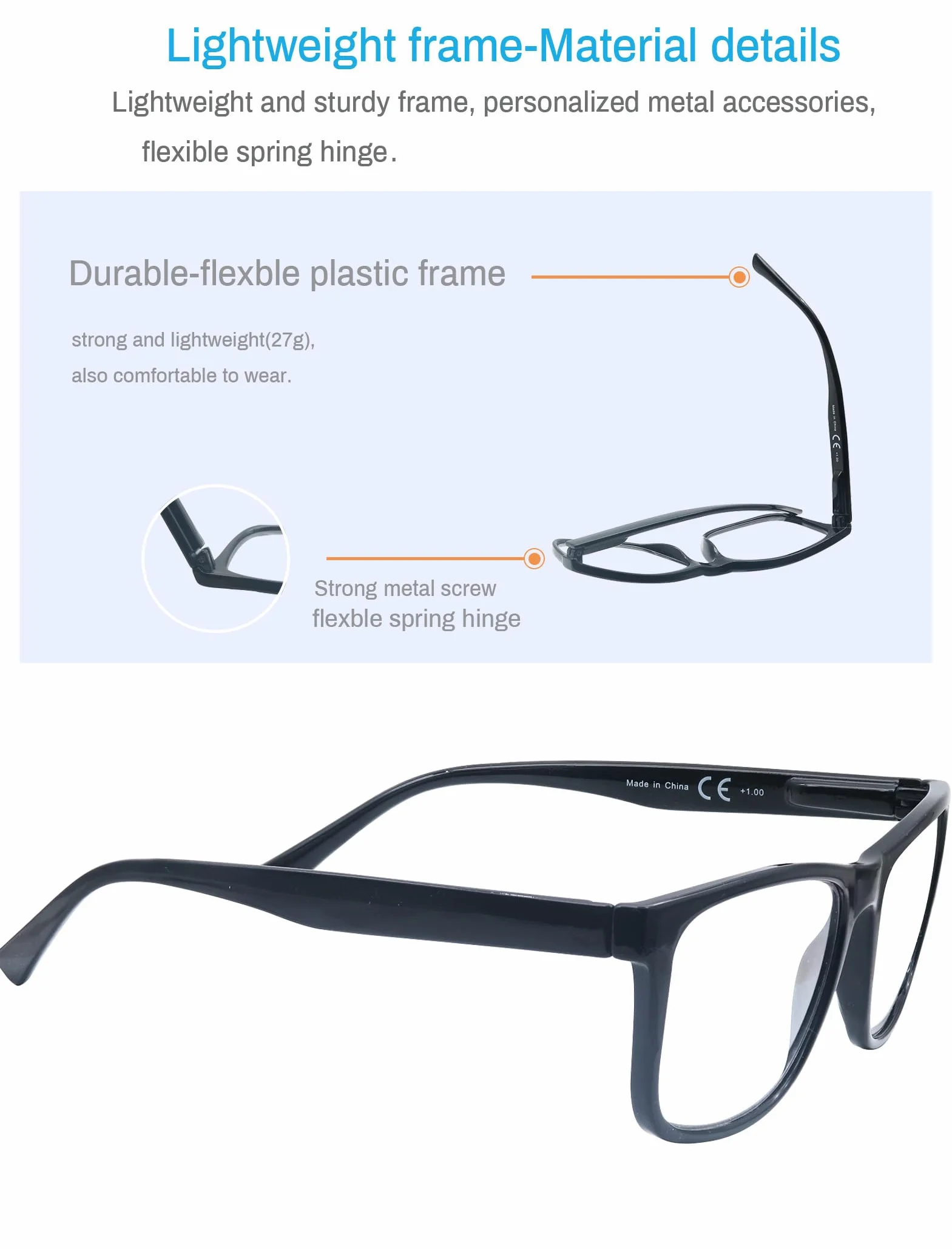 MODFANS Gafas de Lectura para Hombres y Mujeres