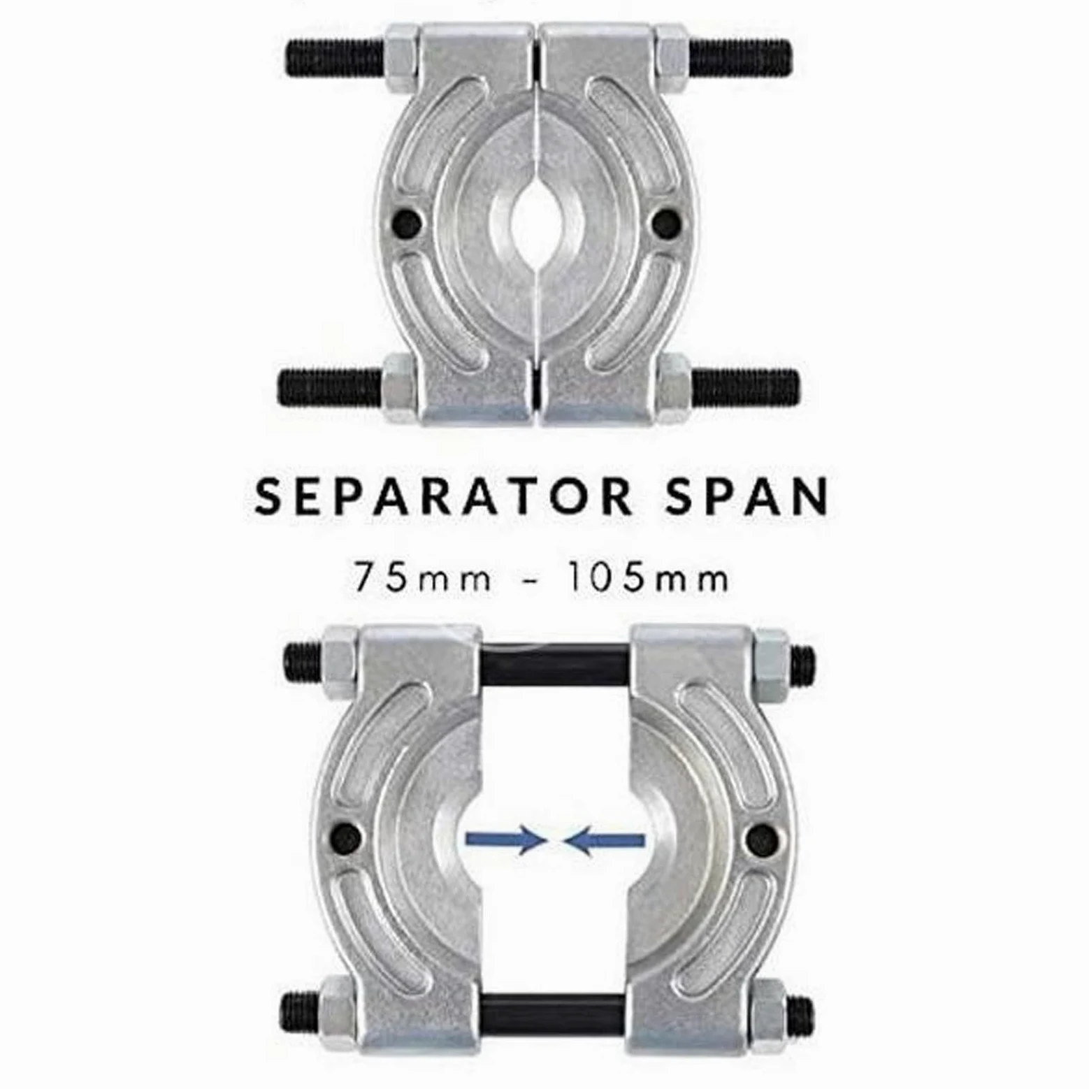 Bearing Splitter Separador Profesional para Rodamientos Y Ruedas Extractor para Engranajes de Piñón Herramienta Robusta de Acero Adecuado para Tallere