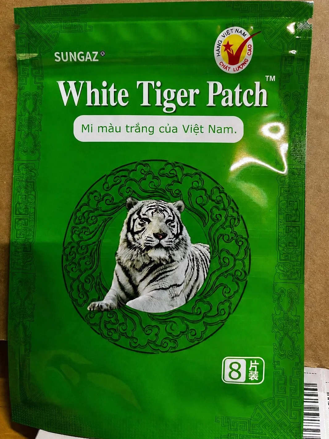 Parches térmicos MQ White Tiger Vietnam, 5 unidades para espalda, cuello, hombros y piernas