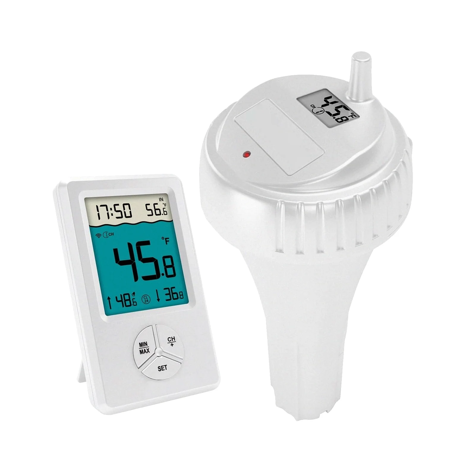 TermóMetro De Temperatura Del Agua Termómetro Digital Inalámbrico For Piscina, Resistente Al Agua IPX8, Fácil De Leer, For Piscinas, Jacuzzis, Estanques Pequeños Y Acuarios.