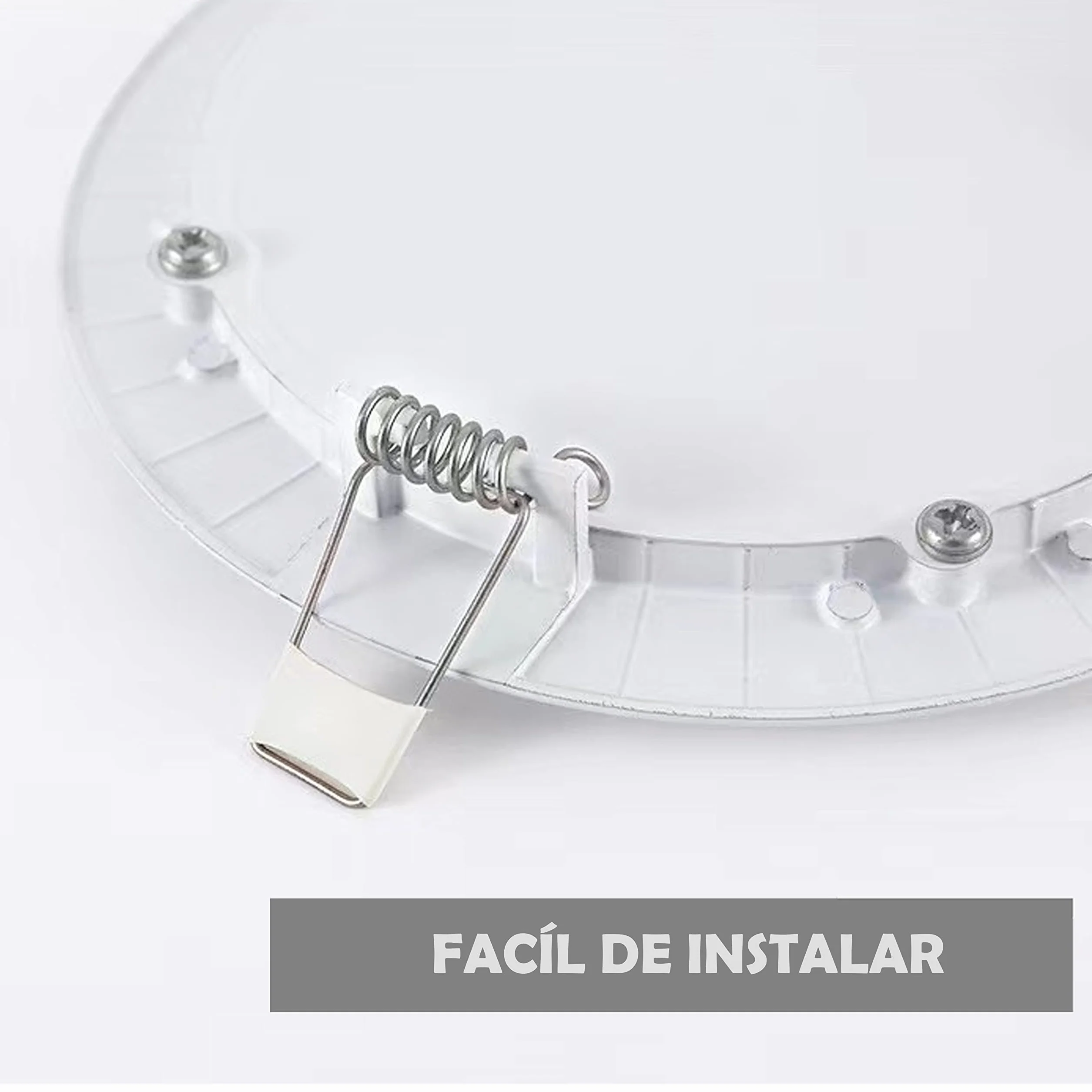 OneUan Pack de 2 Panel Downlight LED Redondo 20W 2200LM 6000K Extraplano 220mm Blanco Frío