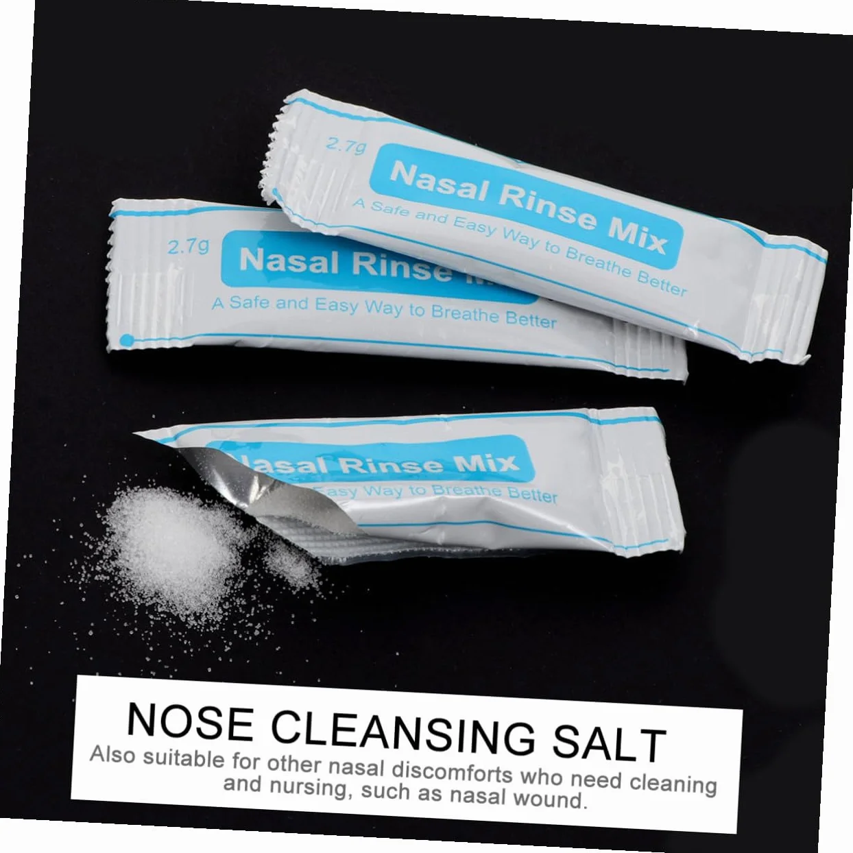 Hohopeti Paquetes de Sal para Enjuague Nasal 40 Sobres