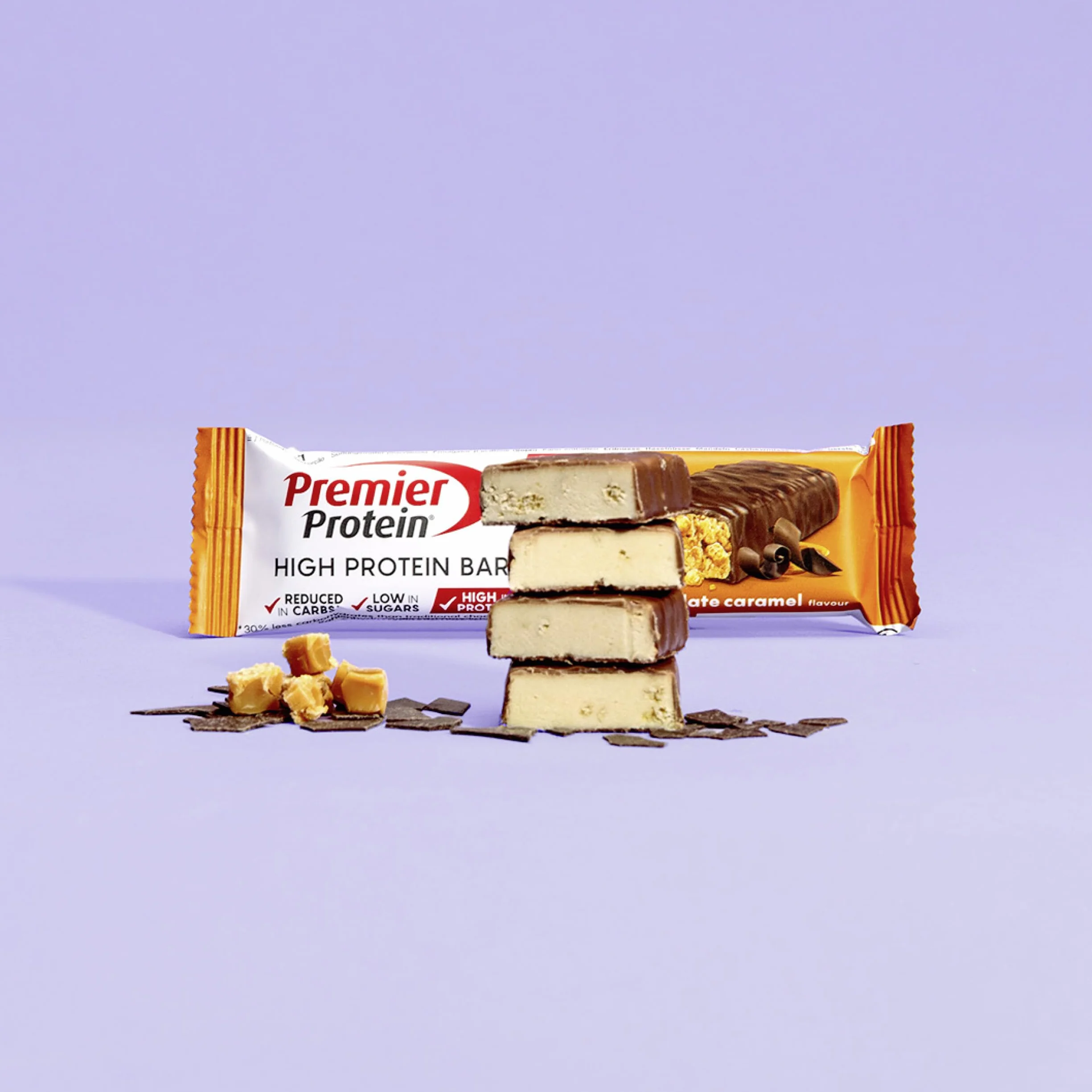 Premier Protein High Protein Bar 50% Chocolate Caramel 16x40g