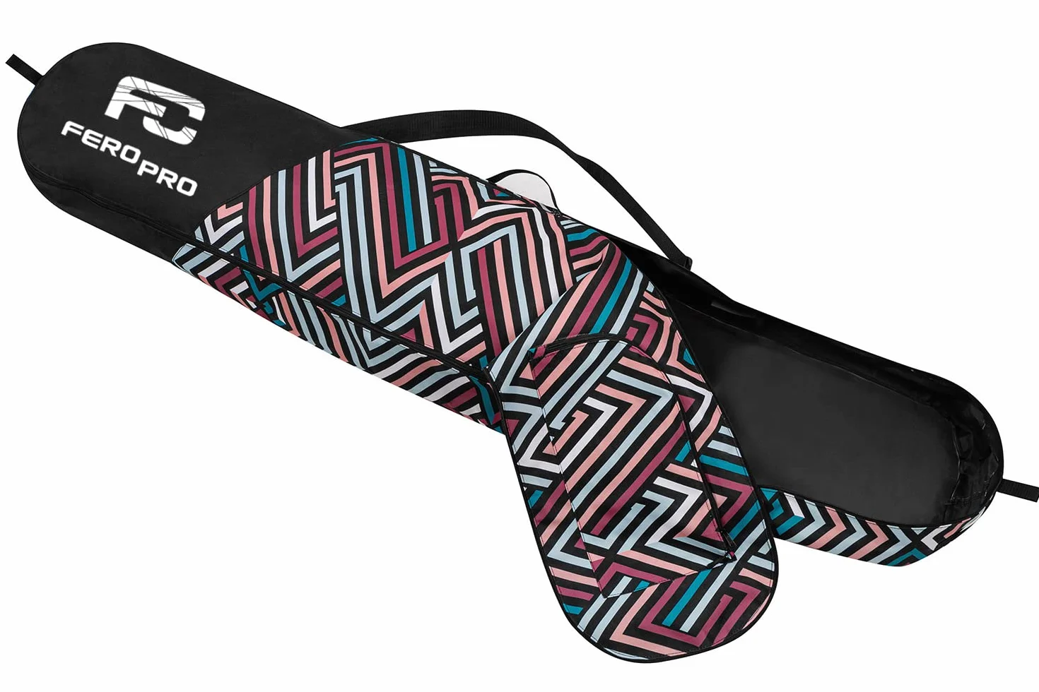 Ferocity Premium Funda para Tabla de Snowboard para Mujer Cargo Board Protection Bag Bagpack 170 cm Bolsa con Bolsillo Cremallera y Correa para el Hombro [051]