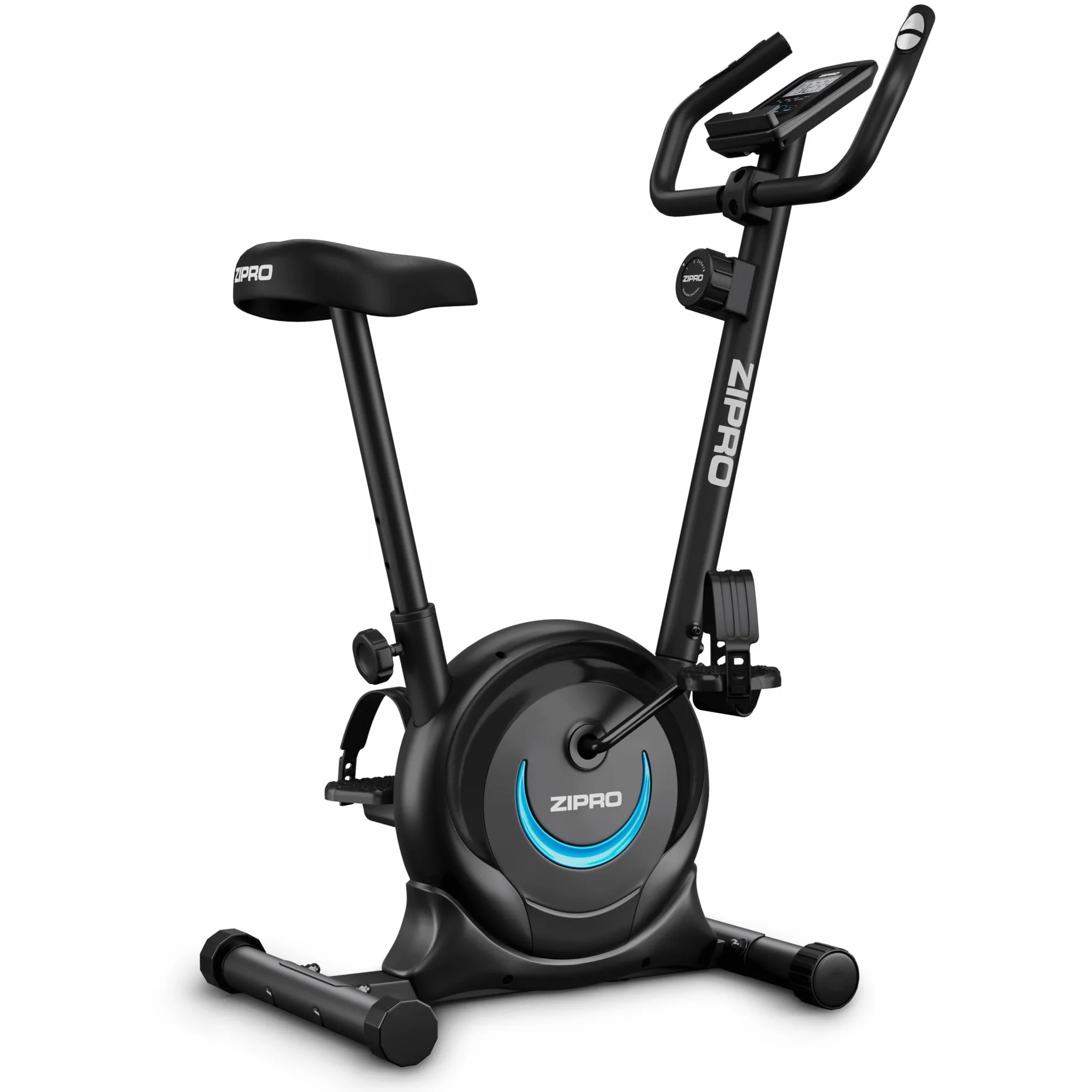 ZIPRO Bicicleta Estatica Magnetica con 8 Niveles de Resistencia, Soporte para Móvil, Monitor LCD, Sillín Confort, Bici Estatica para Cardio en Casa, Bicicletas Estaticas para Interior