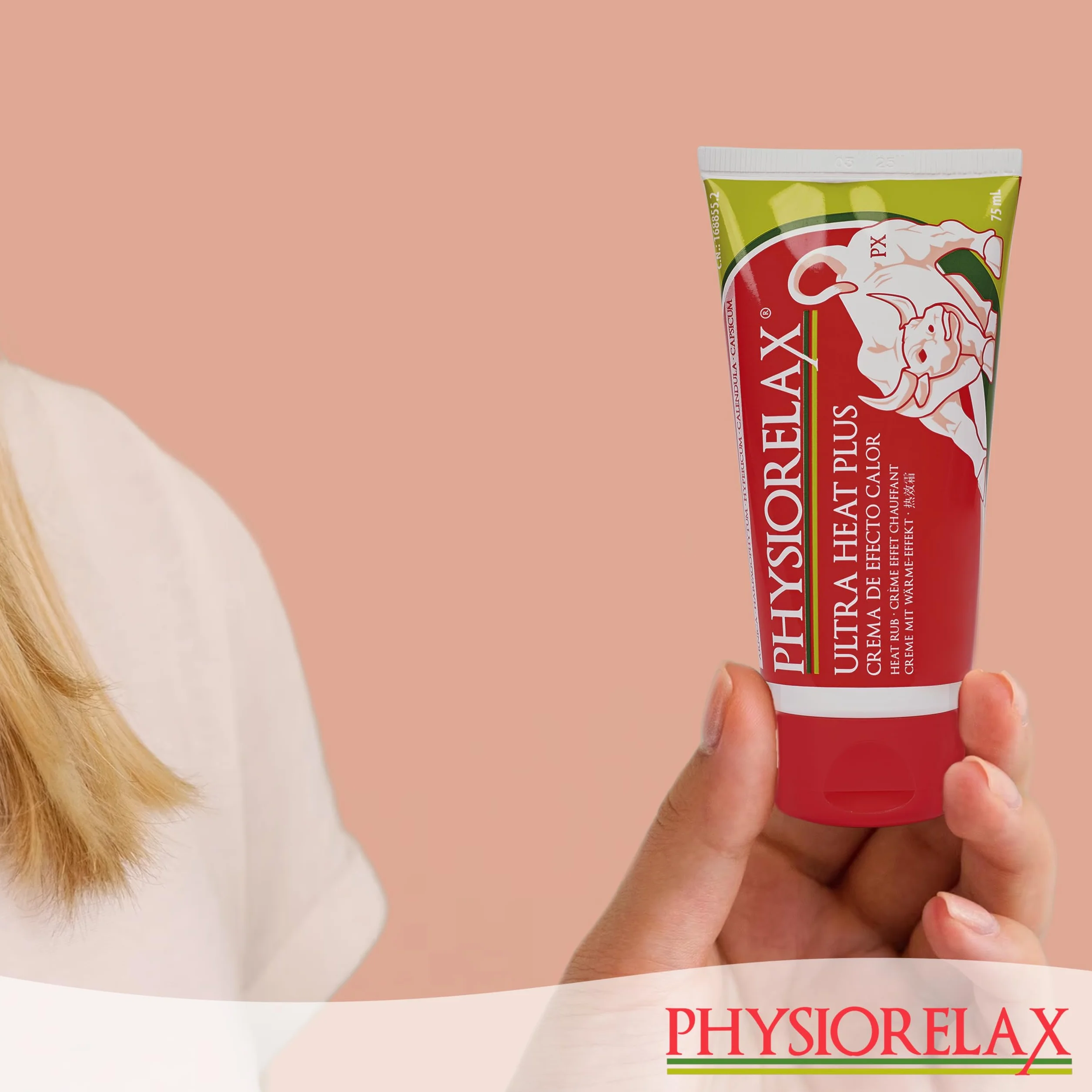 Physiorelax Ultra Heat Plus Crema de Masaje con Árnica 75 ml