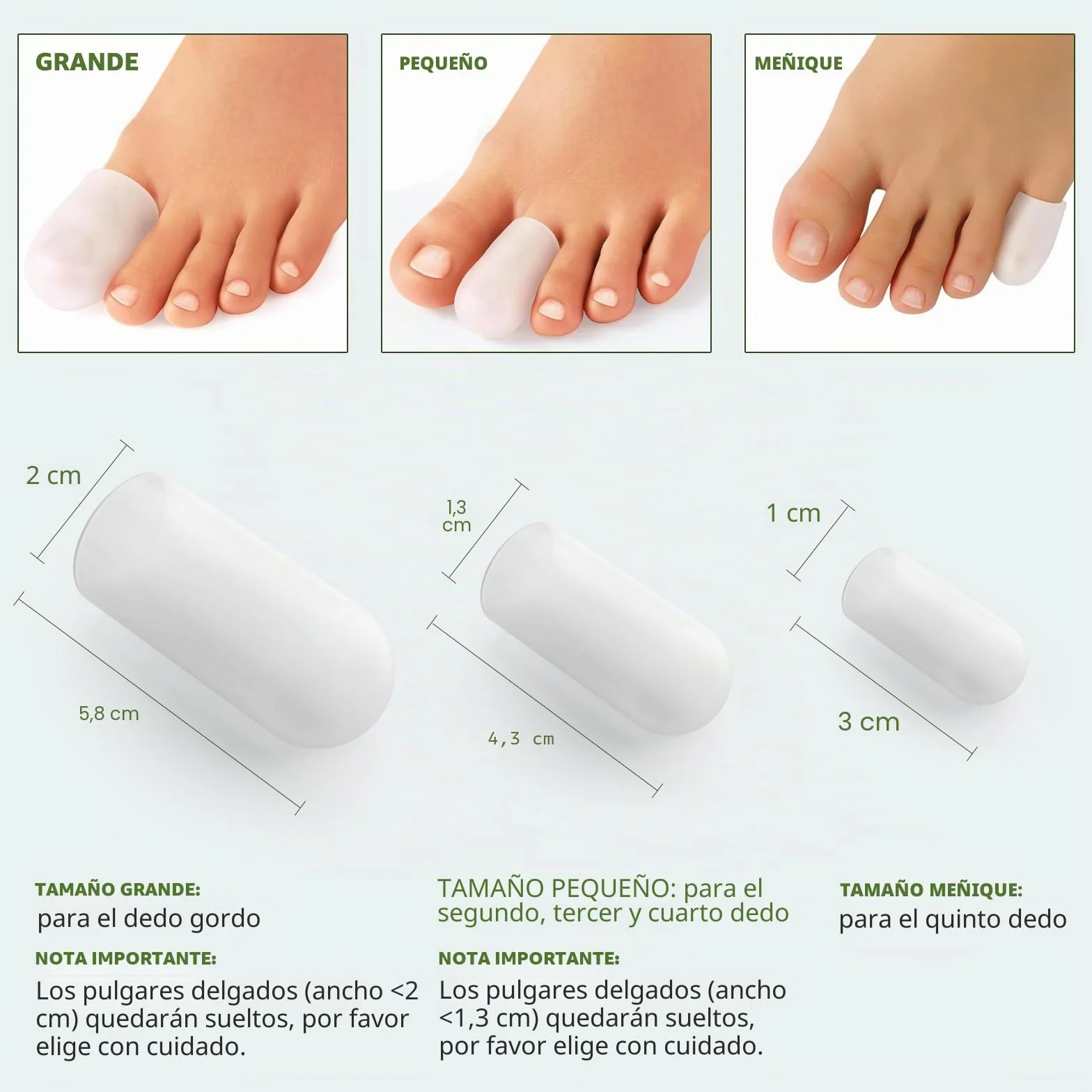 Bukihome Paquete 12 protectores gel aloe vera dedos callos ampollas uñas encarnadas alivio dolor