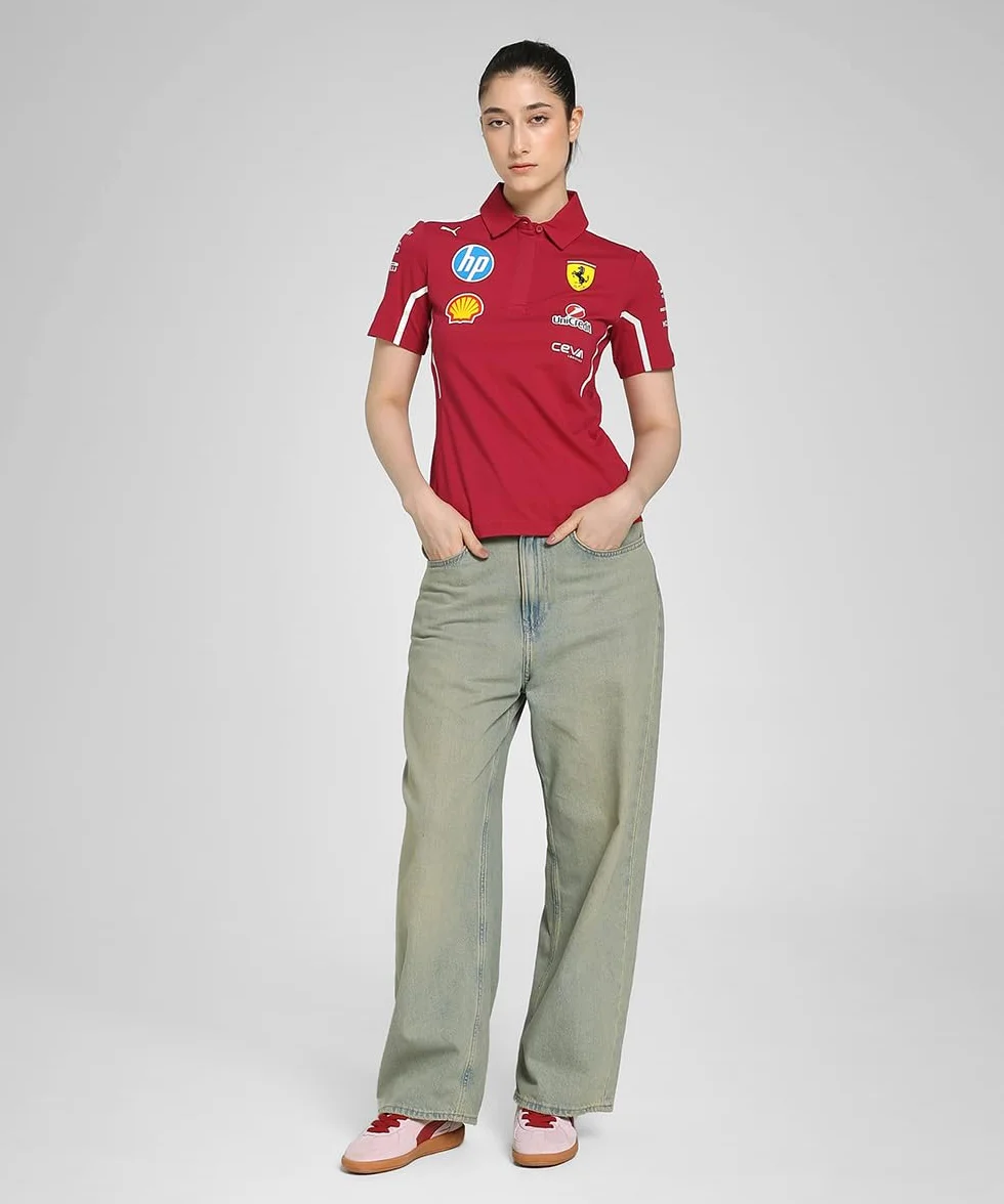 PUMA Polo Scuderia Ferrari HP 2025 Team Mujer