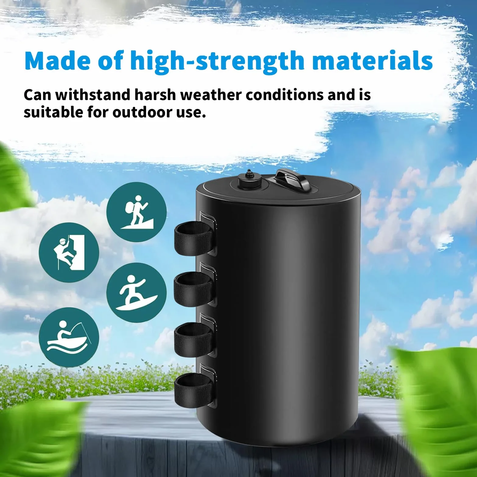 Bolsa de Pesos de Agua con Dosel,Bolsas de Lastre Portátiles 10L,de Grado Industrial, Resistentes, con Doble Costura,Fijación Antiviento para Carpas Pop-Up,Toldos,Pérgolas,Exteriores (Schwarz)
