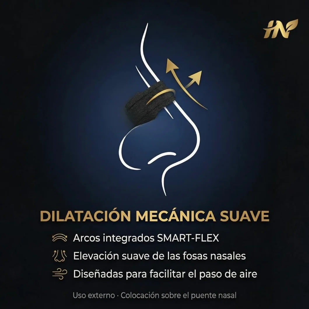 HN PACK AHORRO 150 Tiras Nasales Deportivas - Dilatador Nasal Antironquidos - Alivia Congestión Nasal - Nasal Strips Negras