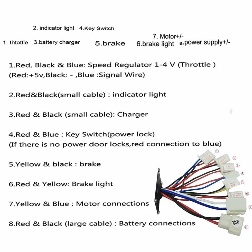 36V 1000W Controlador Cepillado Bicicleta EléCtrica E-Bike Scooter Cepillo Controlador de Velocidad Motor para Scooter EléCtrico