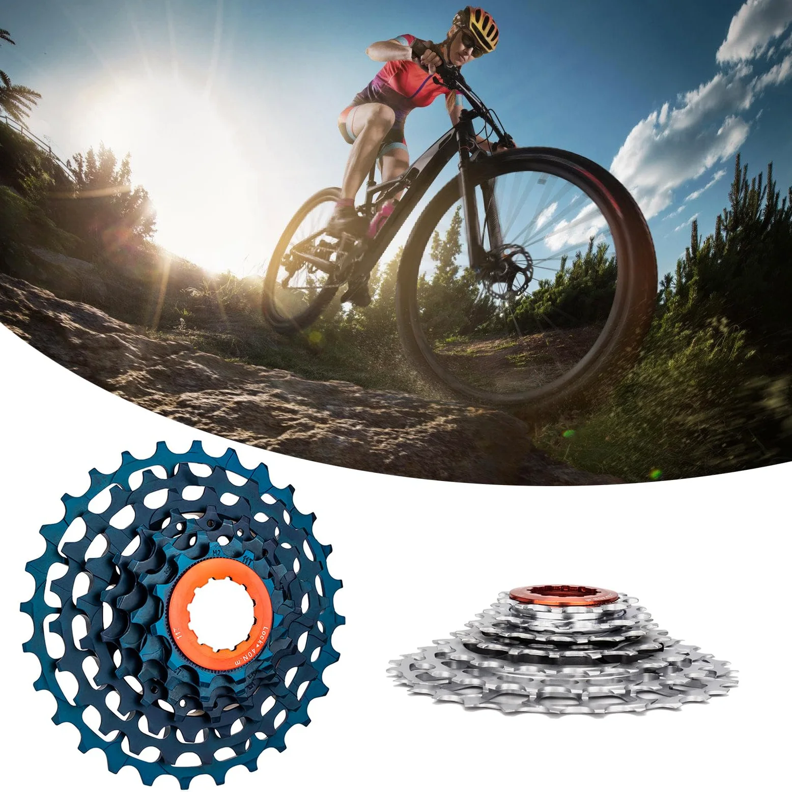 Bicycles - Cassettes plegables de 7 velocidades 11-28T para bicicleta de carretera, accesorios de bicicleta plegables ligeros