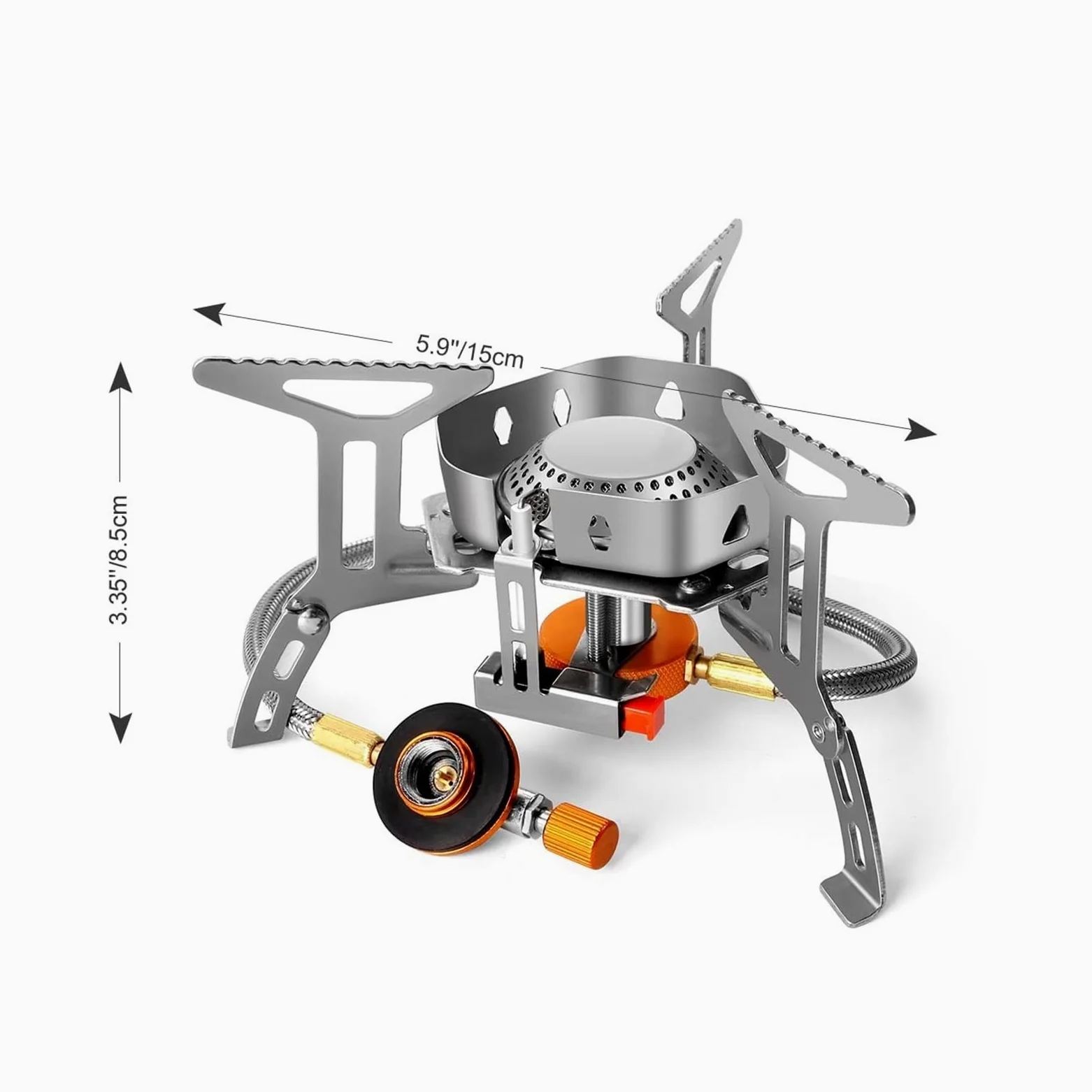 Estufa De Gas For Acampar Al Aire Libre, Quemador Turístico A Prueba Viento, Calentador Fuego Fuerte, Cocina Turismo, Horno Portátil, Equipo Suministros Picnic FáCil De Cocinar(20)