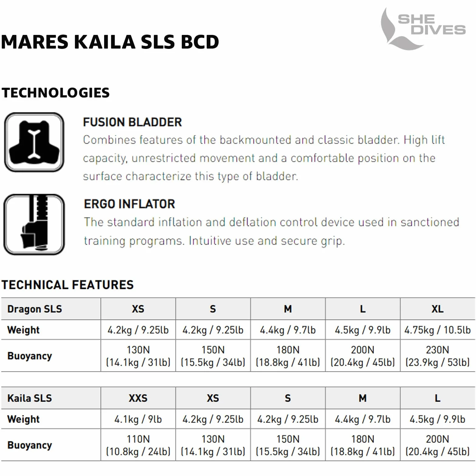 Mares Kaila SLS - Chaleco Unisex Adulto
