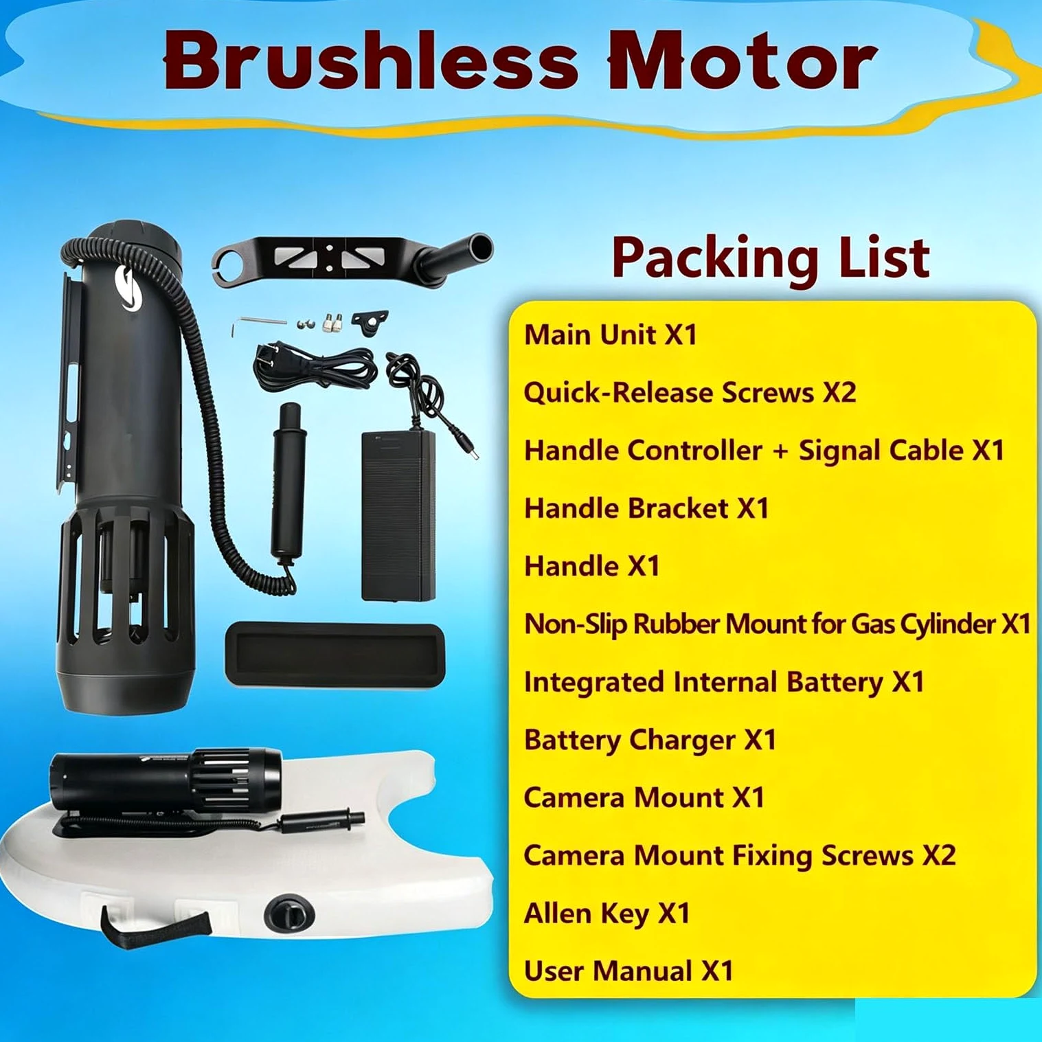 Scooter de Buceo 7000mAh 700W, Scooter Submarino para Adultos hasta 30 m de Profundidad 6,4 km/h, hélice eléctrica subacuática para Snorkel y Buceo WithPaddles