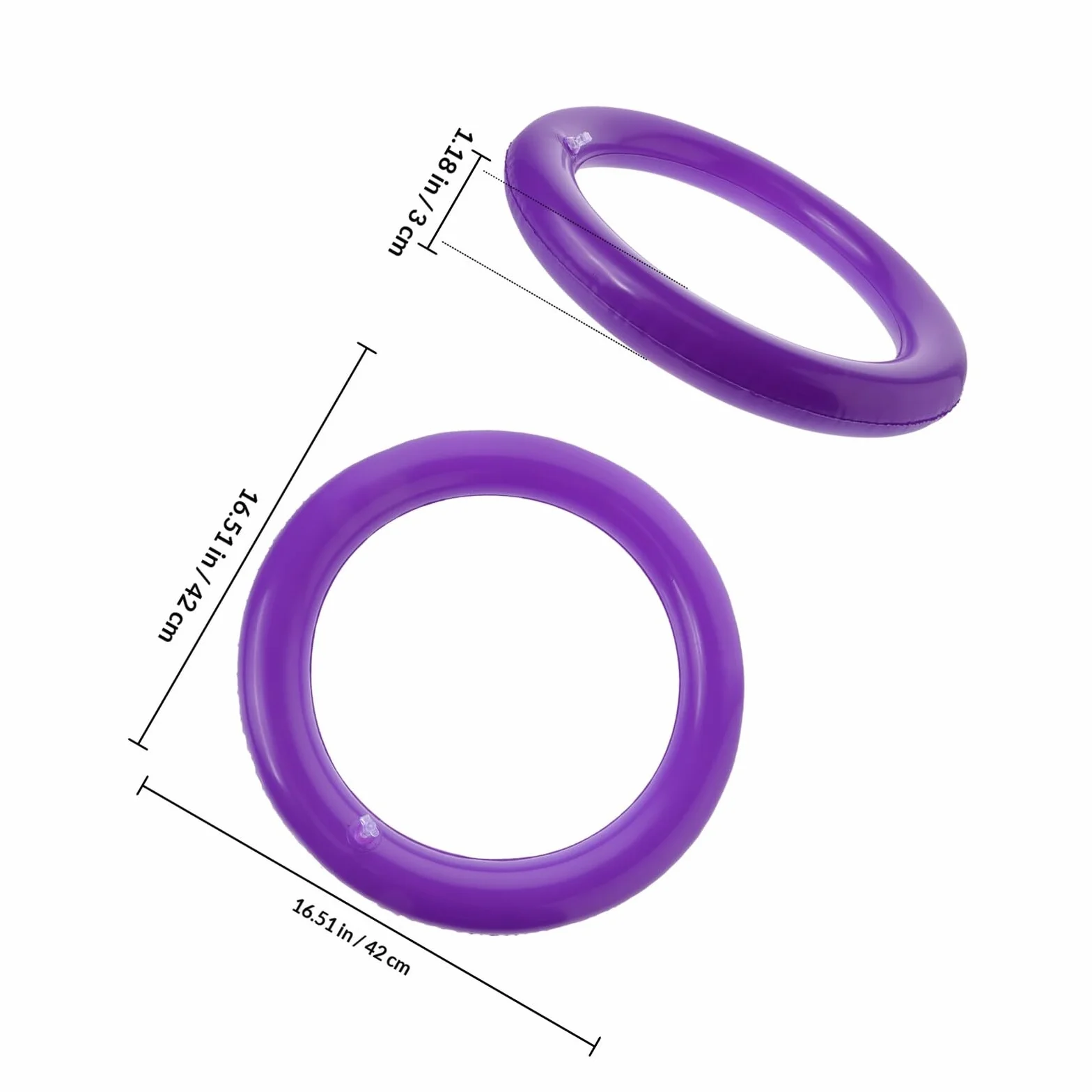 MAGICLULU Soporte Balón de Pilates Diseño de Anillo Fijador para Pelota de Yoga de PVC Púrpura, Base Redonda Estable y Fácil de Limpiar para Ejercicio y Entrenamiento
