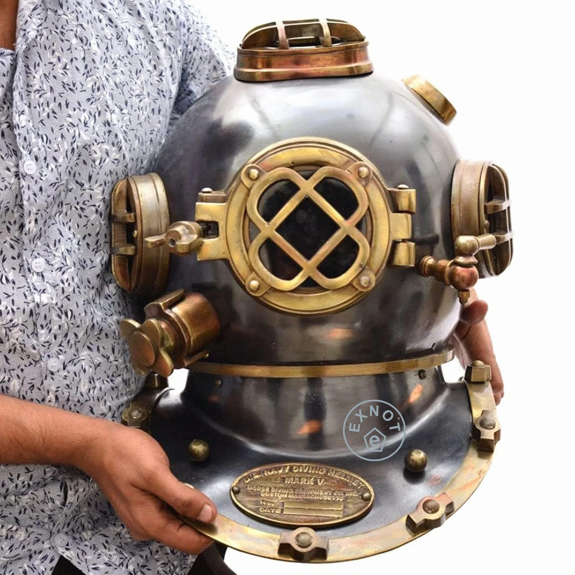 Casco de buceo de latón macizo, decorativo, diseño de Marina Antigua Buceo Marino Antiguo Buceo Marino Vintage Marine Divers Casco 18 NEOARY