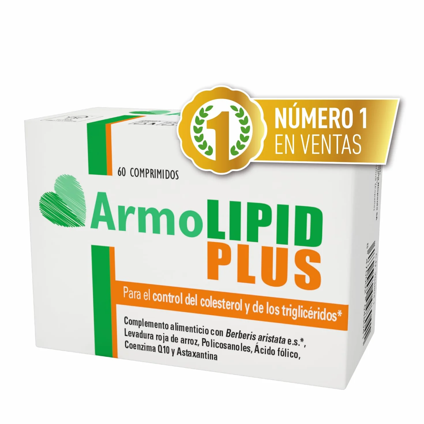 ArmoLIPID PLUS Complemento Alimenticio Control Colesterol Triglicéridos 60 Comprimidos