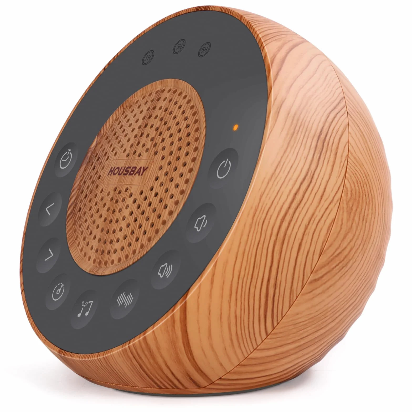 Housbay Máquina de Ruido Blanco 35 Sonidos Naturales para Dormir con Temporizador Diseño Madera