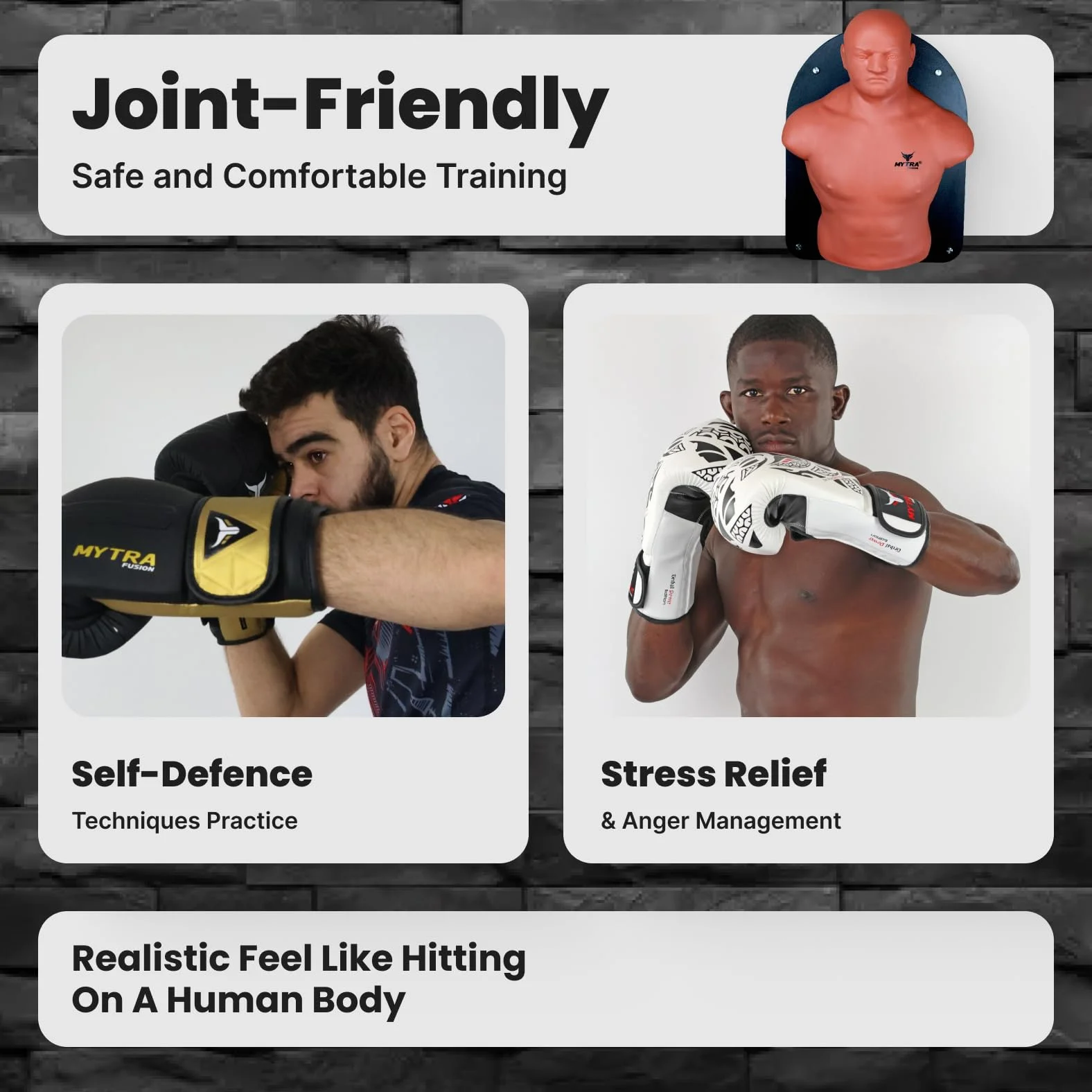 Mytra Fusion Boxing Bob Dummy Wall Fixed