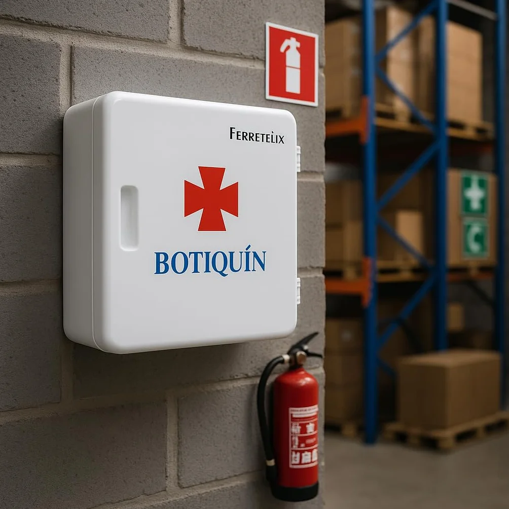 Ferretelix Botiquín de Pared 280x250x100 mm Primeros Auxilios
