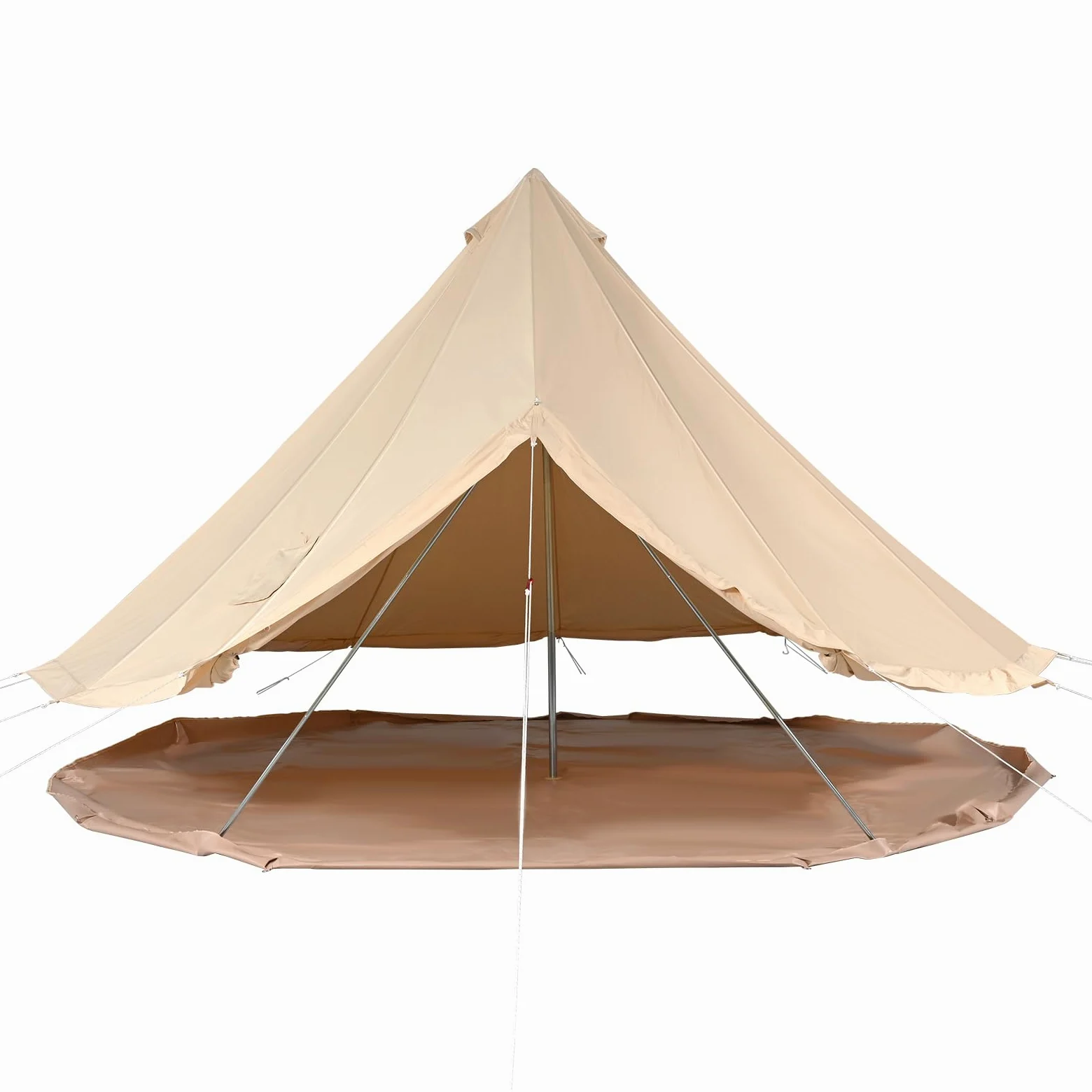 VEVOR Tienda de campaña de lona para 4 estaciones, tienda de campaña de lona para acampar con gato de estufa, tienda de campaña transpirable que sostiene a las personas, camping familiar al aire libre