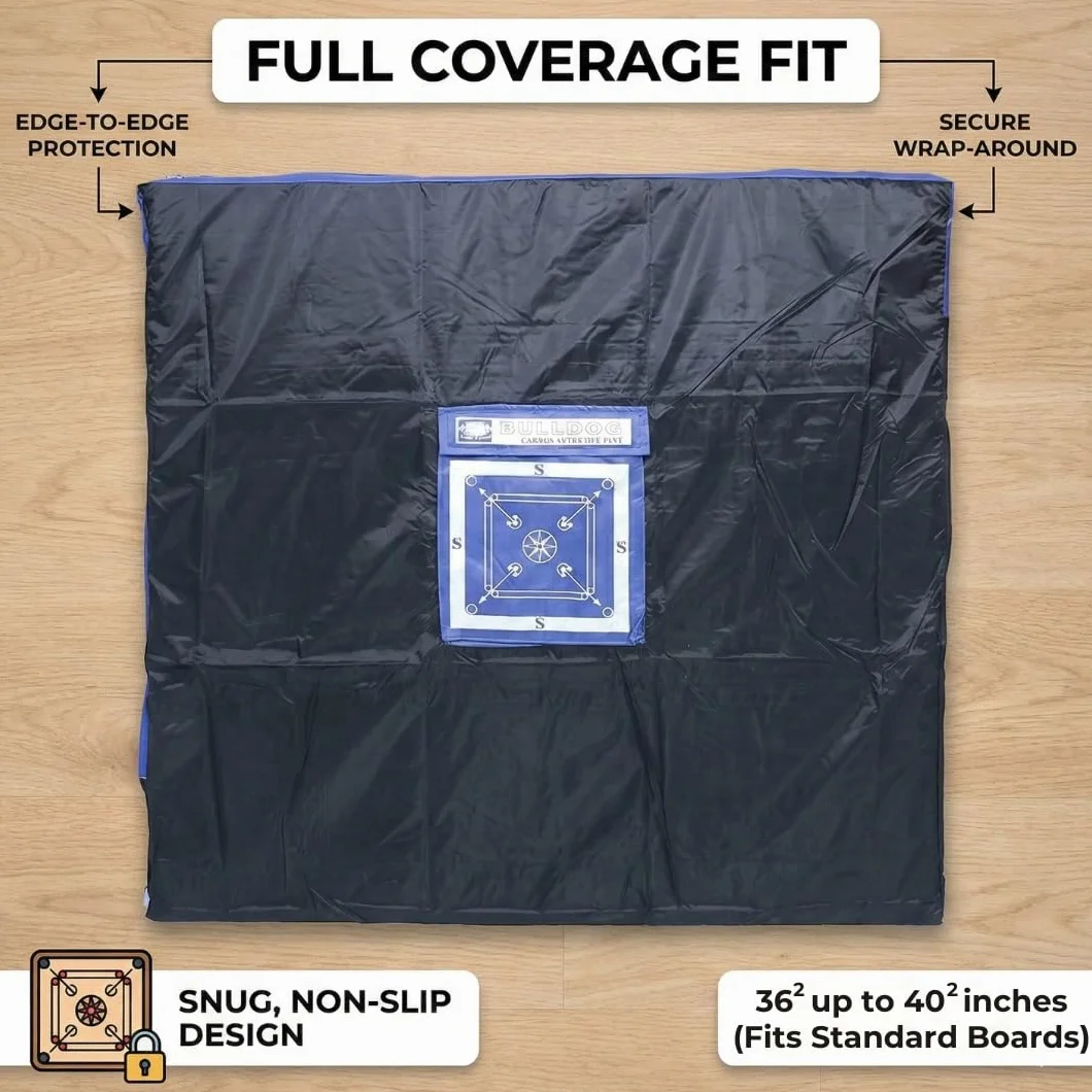 KD Willmax KNK - Funda con cremallera completa para tabla Carrom - Impermeable, nailon Ripstop, 3 tamaños (campeón)