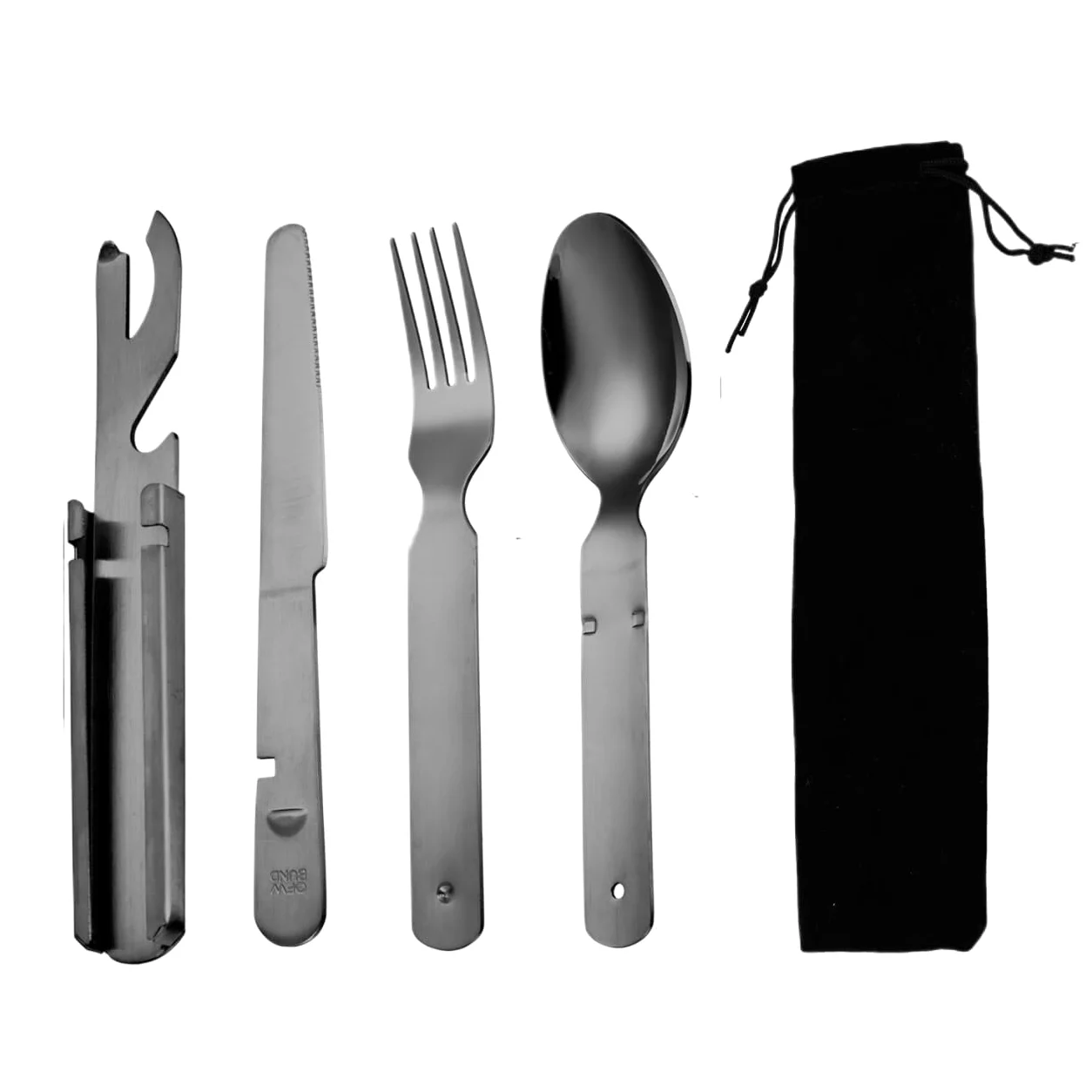 Juego De Cubiertos De Plata, 4/16/24/32/40/48 Piezas, De Acero Inoxidable, para Exteriores, Portátil, De Viaje, Plegable, con Cuchillo, Tenedor Y Cuchara, Multi,Black-48 Pieces for 12