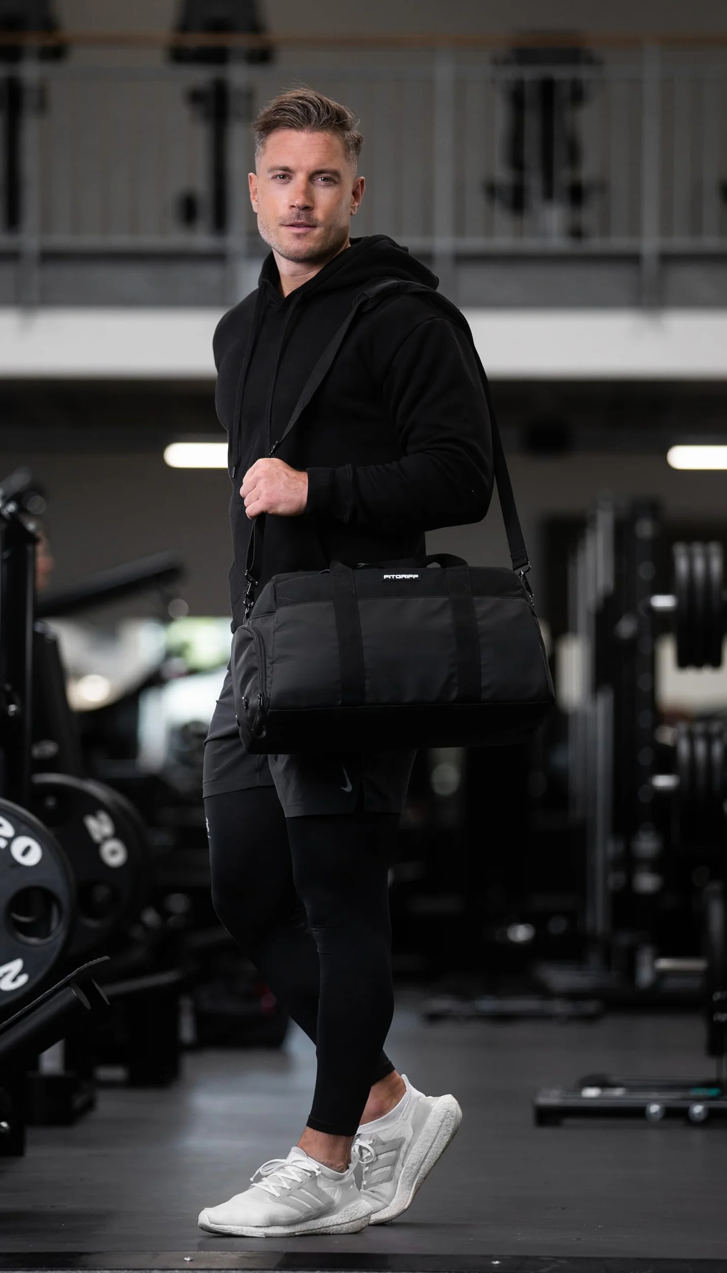 Fitgriff® Bolsa Deporte V2 Compartimento Zapatos Humeda Bolso Gimnasio Viaje Entrenamiento