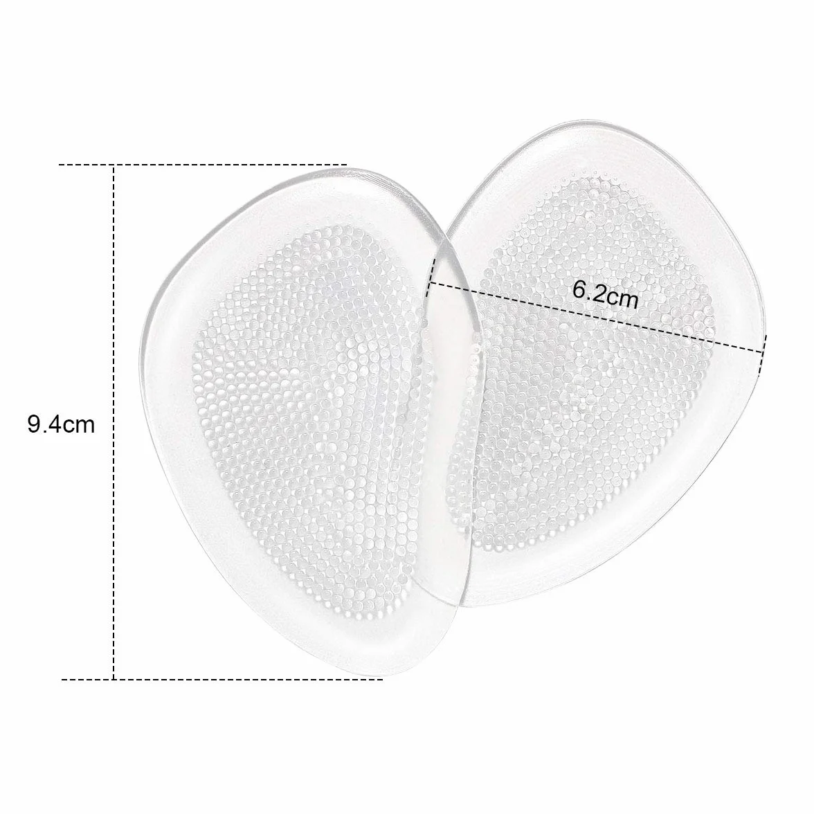 Plantillas de Zapatos con Tacón Alto para Alivio del Dolor en el Antepié, 3 Pares