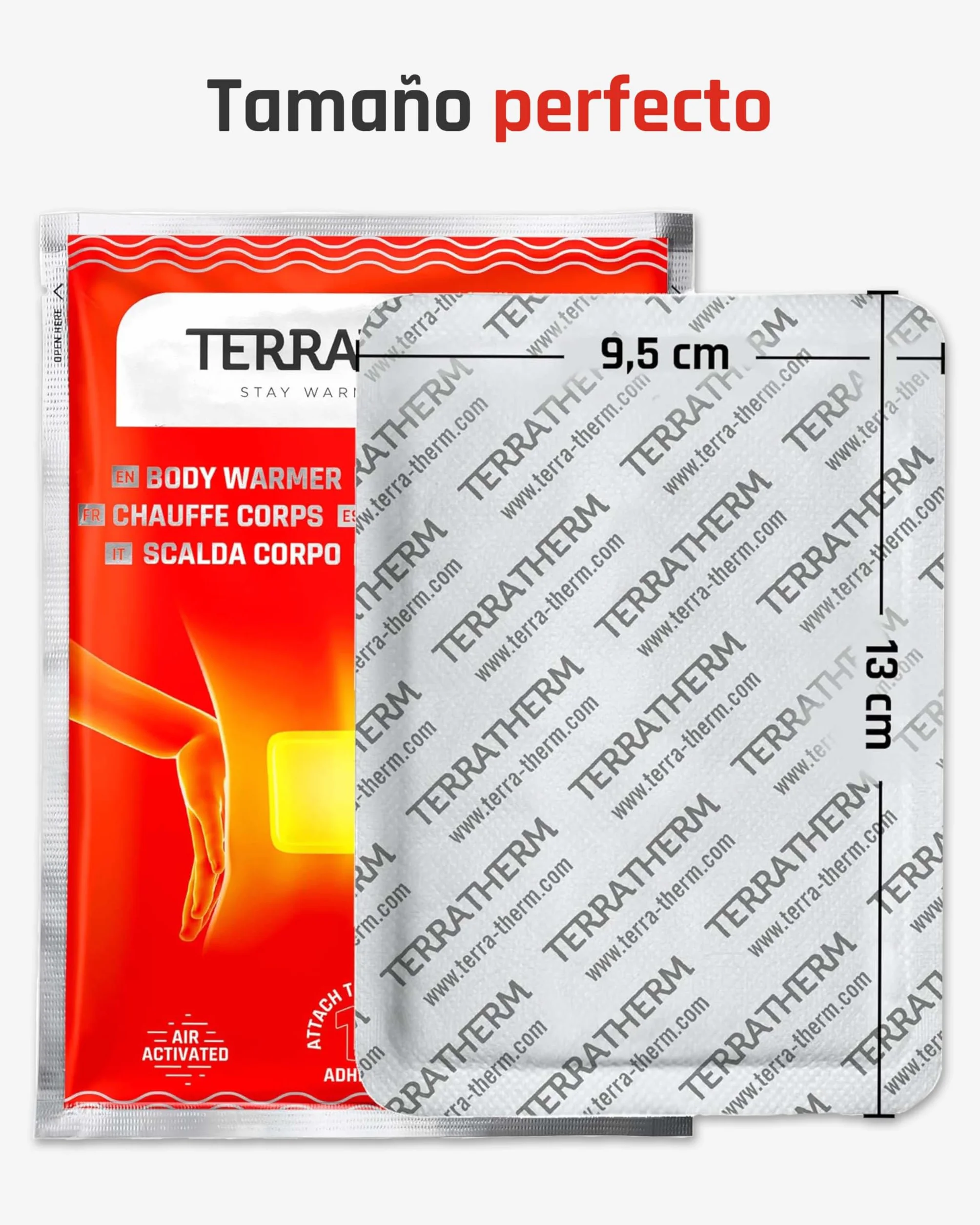 Parches de calor para espalda cuello hombros 12h calentador autoadhesivo activado por aire 10 piezas