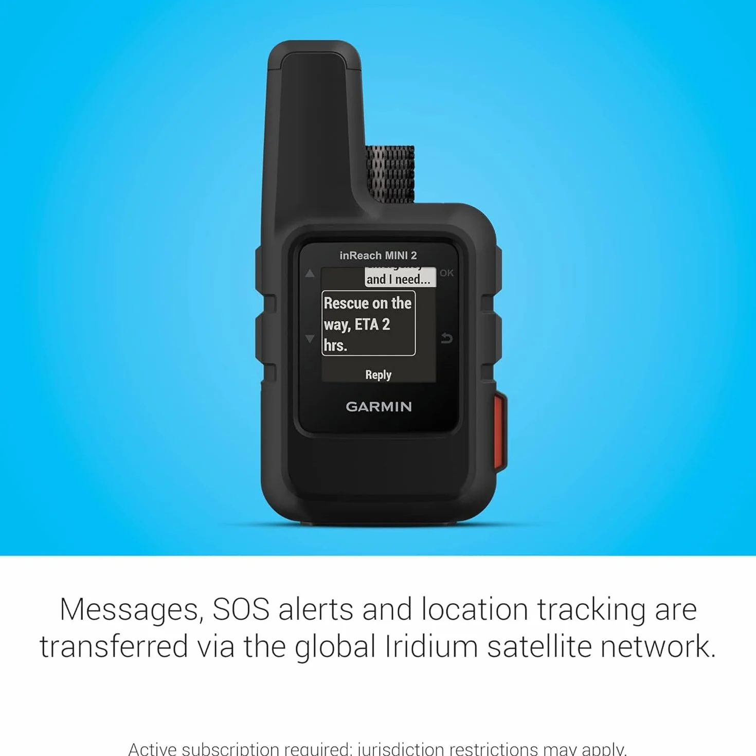 Garmin inReach Mini 2 - Comunicador por satélite Ligero y Compacto, para Senderismo, Color Negro
