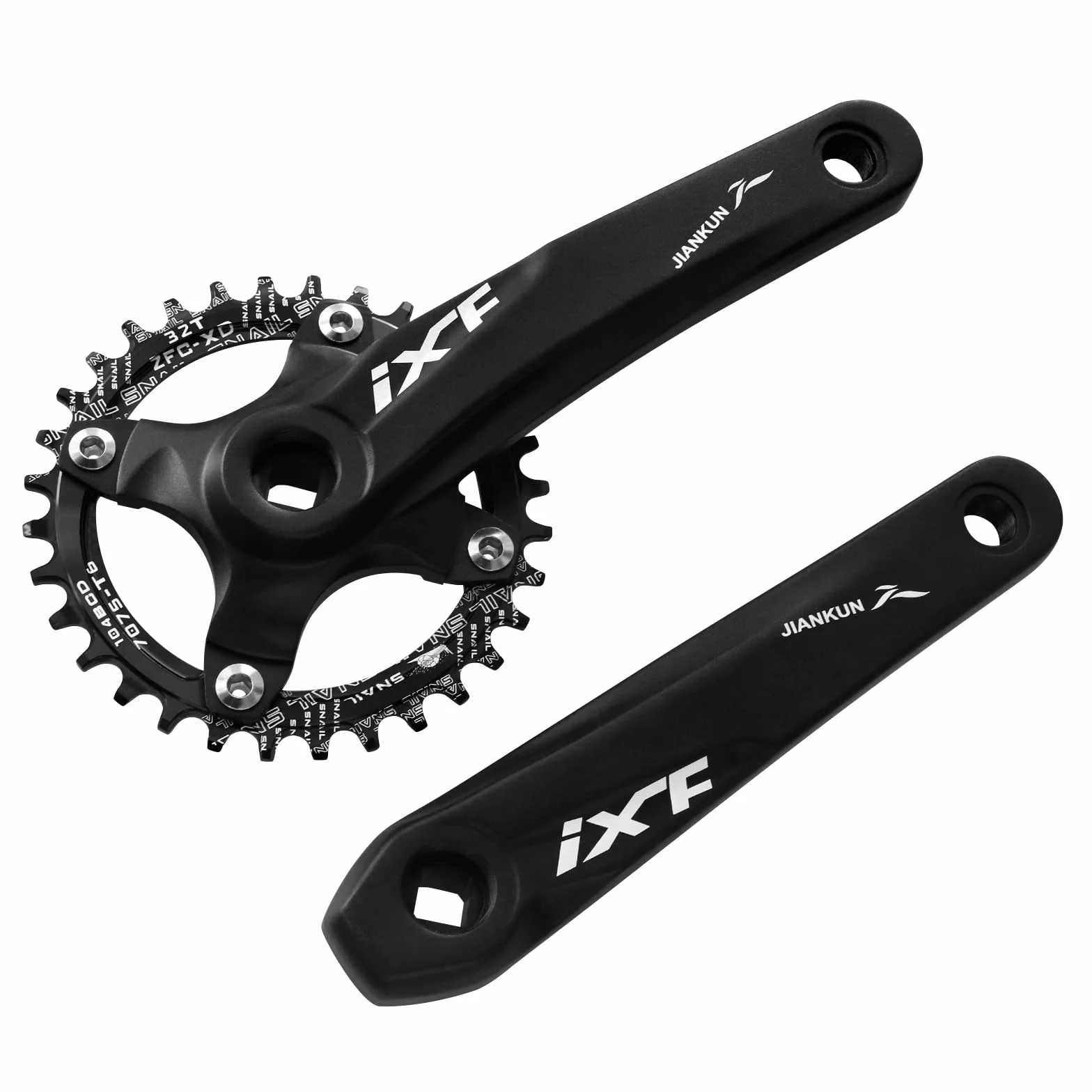 Bielas Cuadradas 170mm Plato 104 BCD 32T 34T 36T 38T Manivela MTB Compatible Shimano SRAM FSA