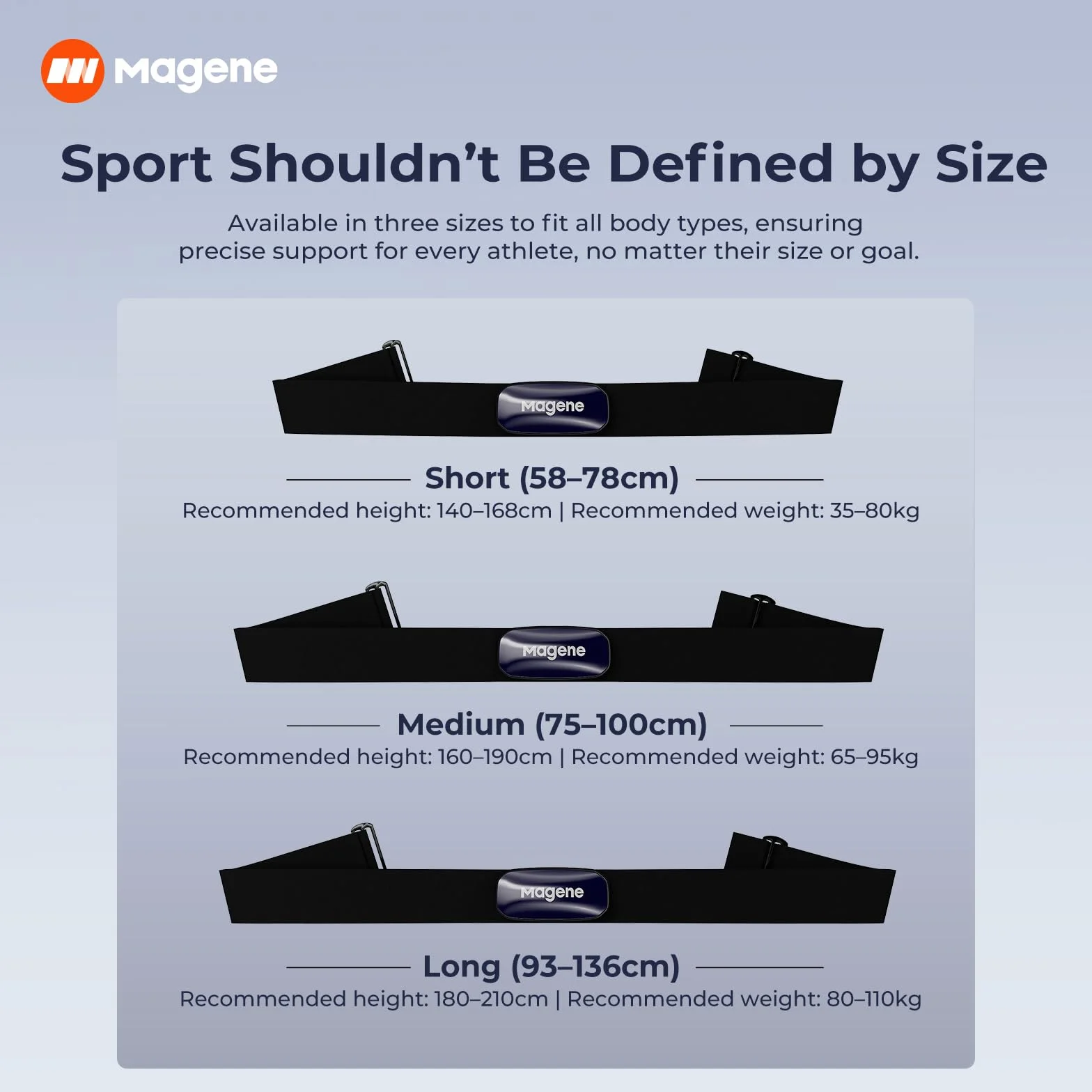 Magene H613 Monitor Frecuencia Cardíaca Banda Pectoral Bluetooth Ant+ IPX7 Ciclismo Running