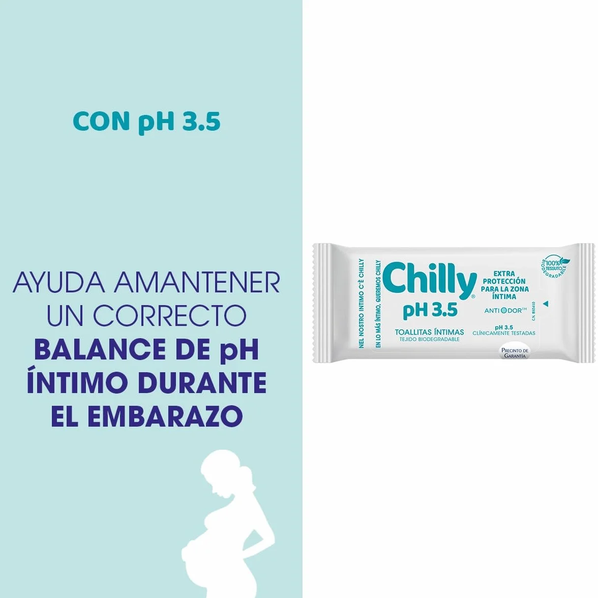Chilly Pocket Toallitas Ph 3.5 Íntimas 12 Unidad