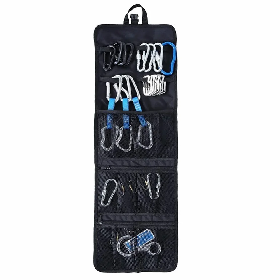 MiOYOOW Bolsa de almacenamiento para escalada,Mosquetón impermeable plegable resistente al agua bolsa de cuerda de escalada para escalada montañismo