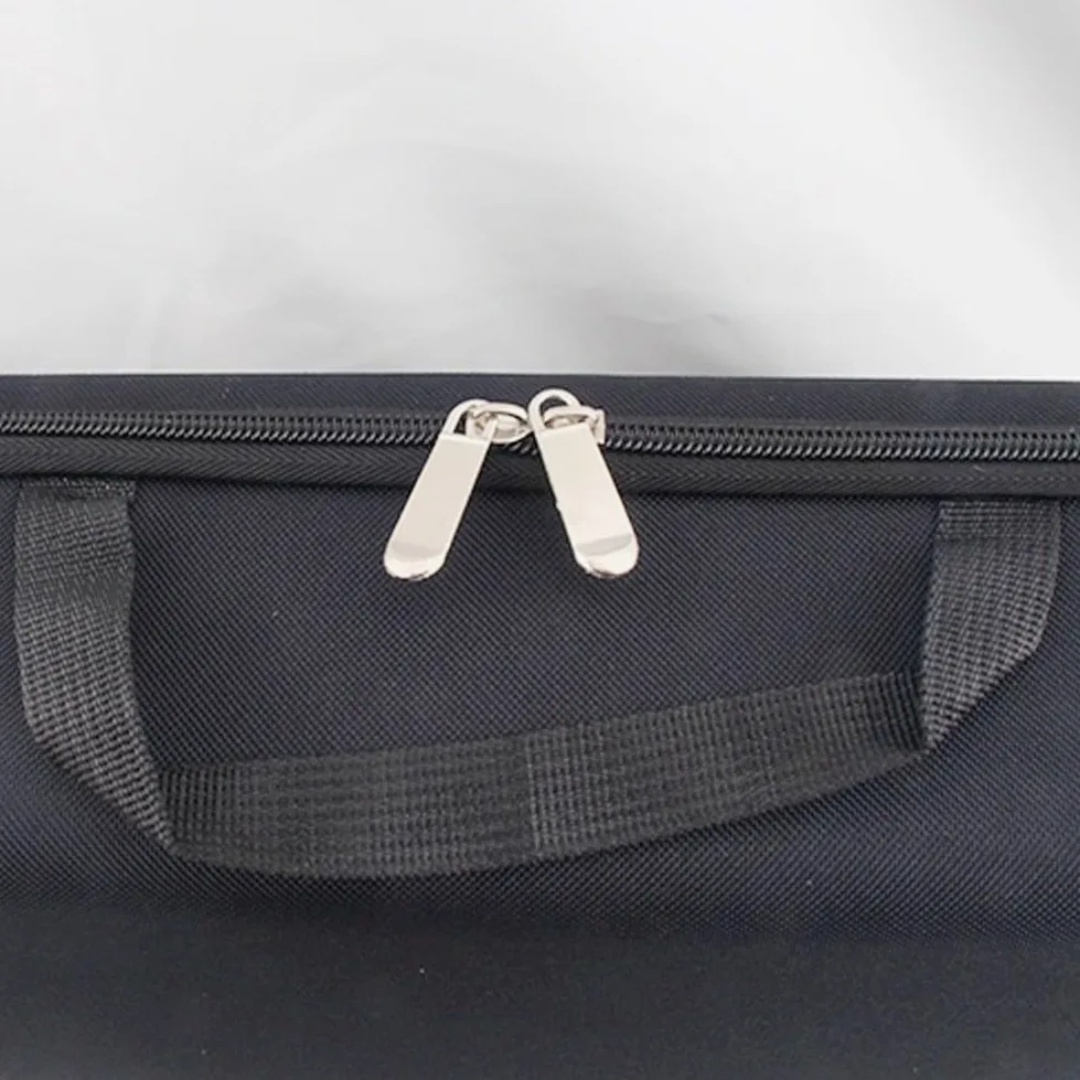 Caja de aparejos de pesca de EVA rígida de forma cuadrada impermeable para cañas carretes, líneas y herramientas de cebo, negro, 16 pulgadas