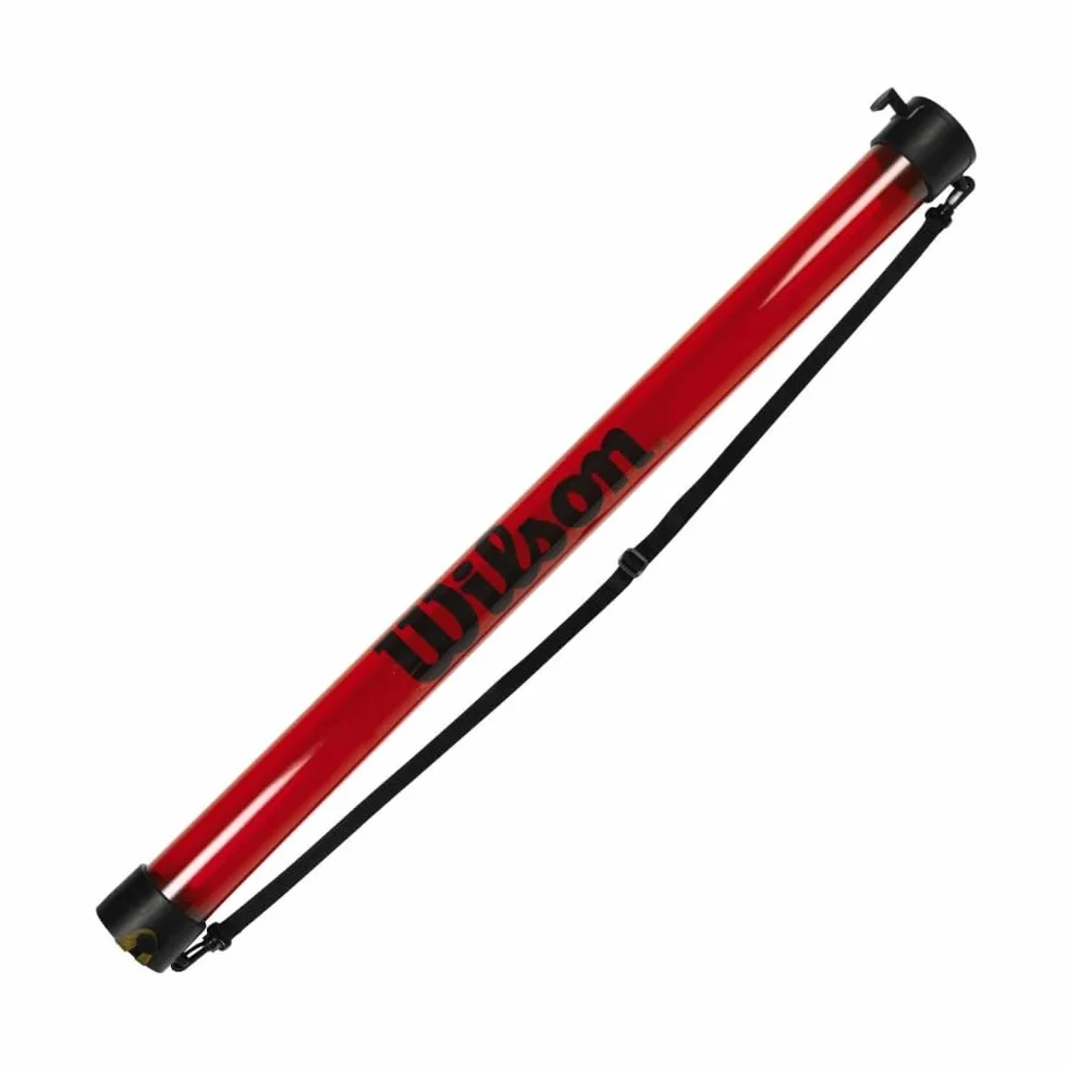 Wilson Tubo recogepelotas, Ball Pick Up Tube, Contiene hasta 18 Pelotas, Rojo, WRZ323800