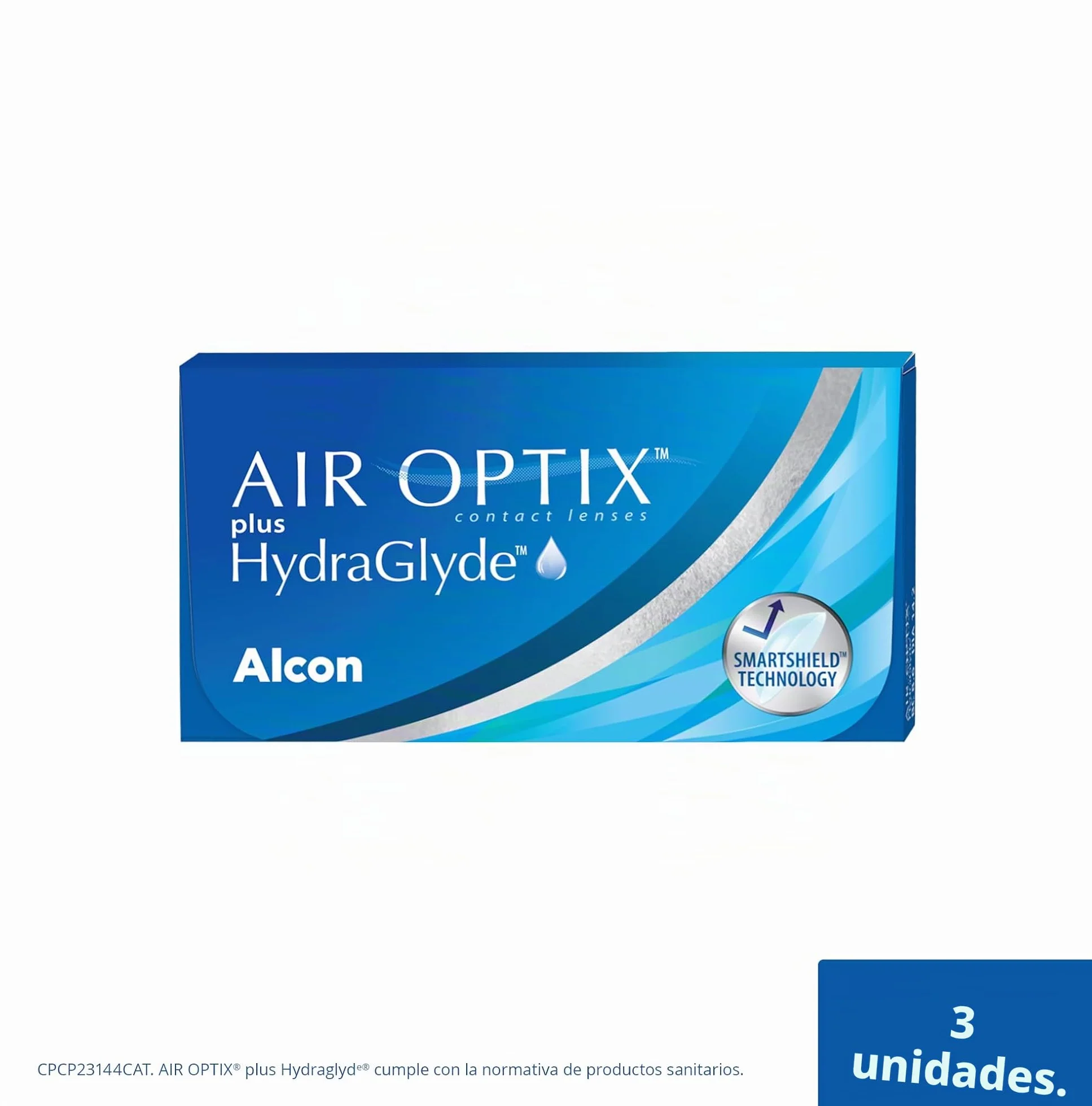 Air Optix plus HydraGlyde Lentes de contacto reemplazo mensual Pack 3 R 8.6 mm D 14.2 mm -1.75 Diopt
