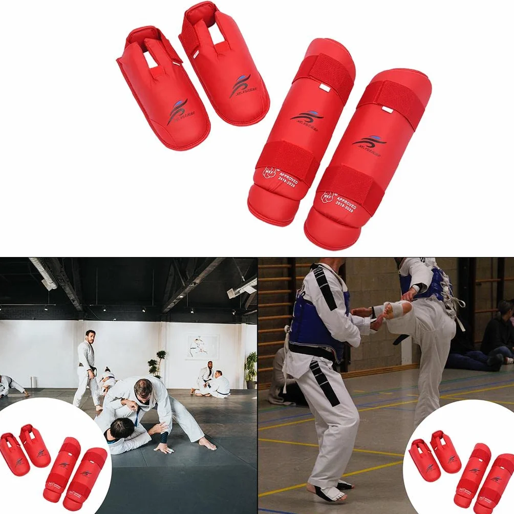 Harilla Strike Shin Guards Almohadillas para Piernas Kick Pads Soporte Kickboxing