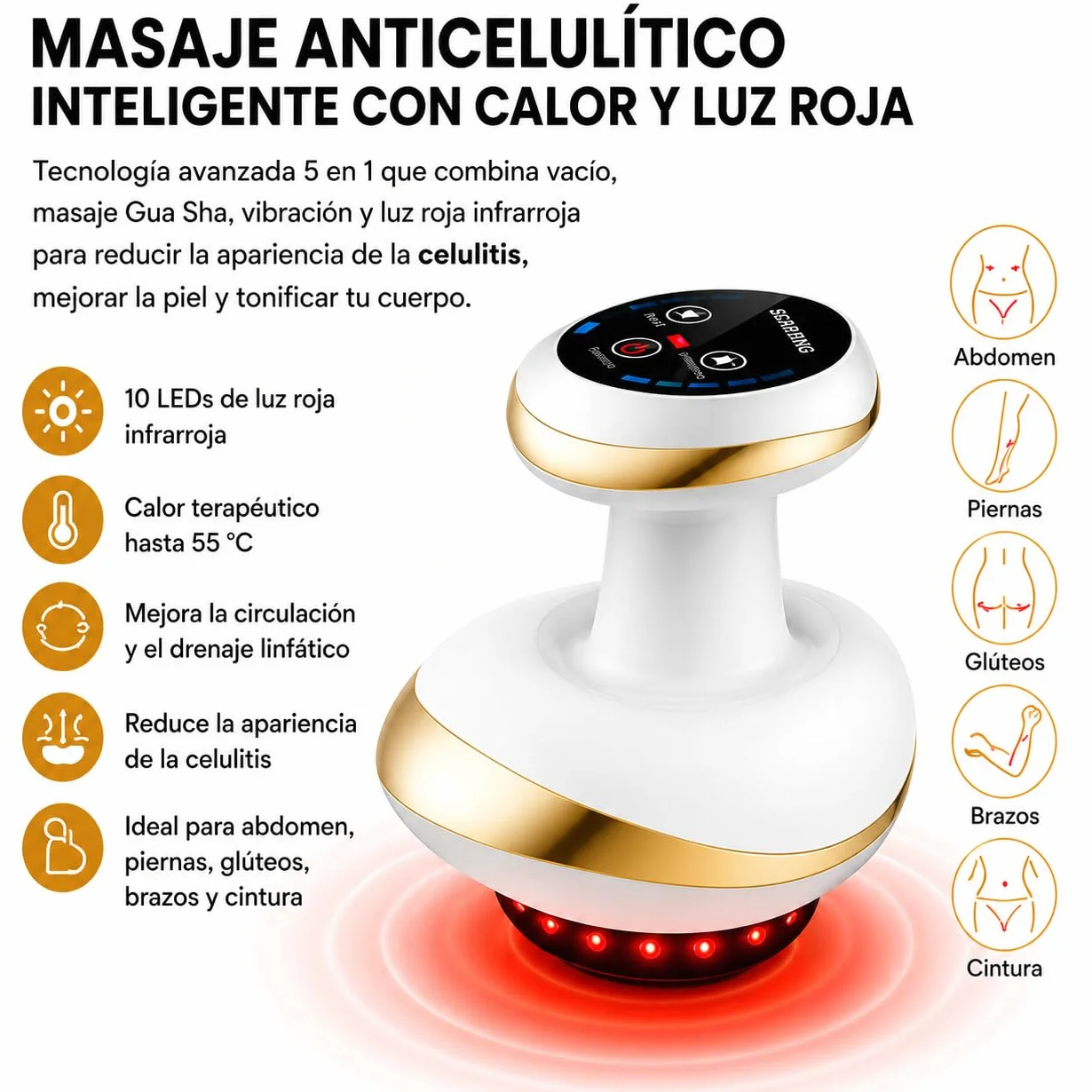 JABO Masajeador Anticelulitico Profesional Reafirmante Corporal Vacumterapia