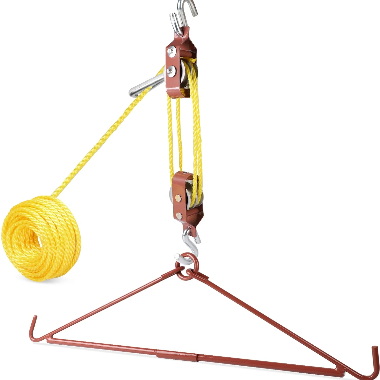 SWAWIS Puntal para Caza con Polea 250KG Cable 12M