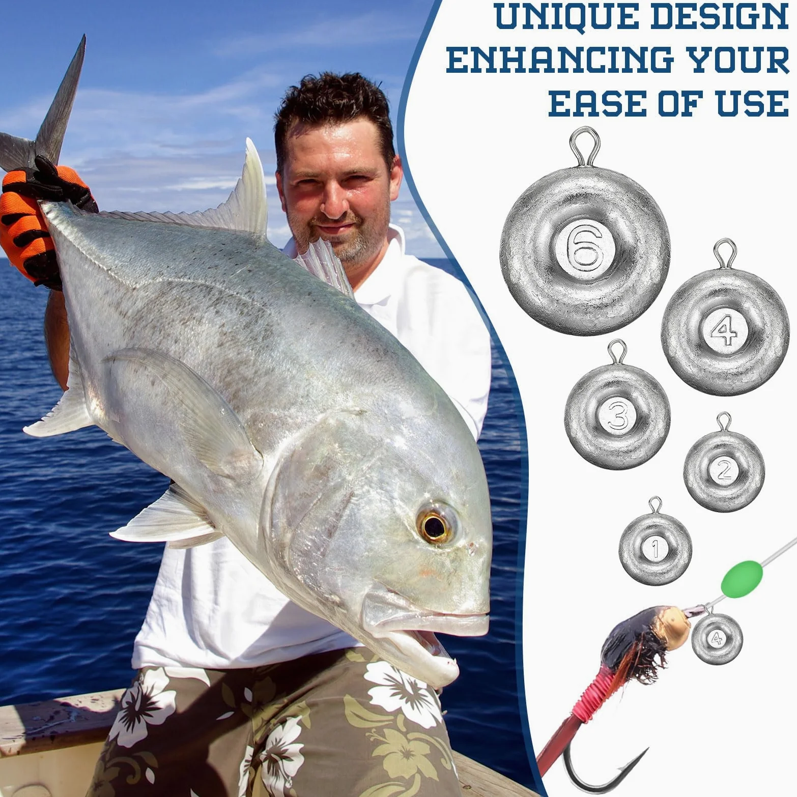 24 piezas de discos de pesca, pesas, plomos de disco, plomos de pesca, pesas, para agua salada, pesca de gato, pesca de arrastre, aparejos de surf