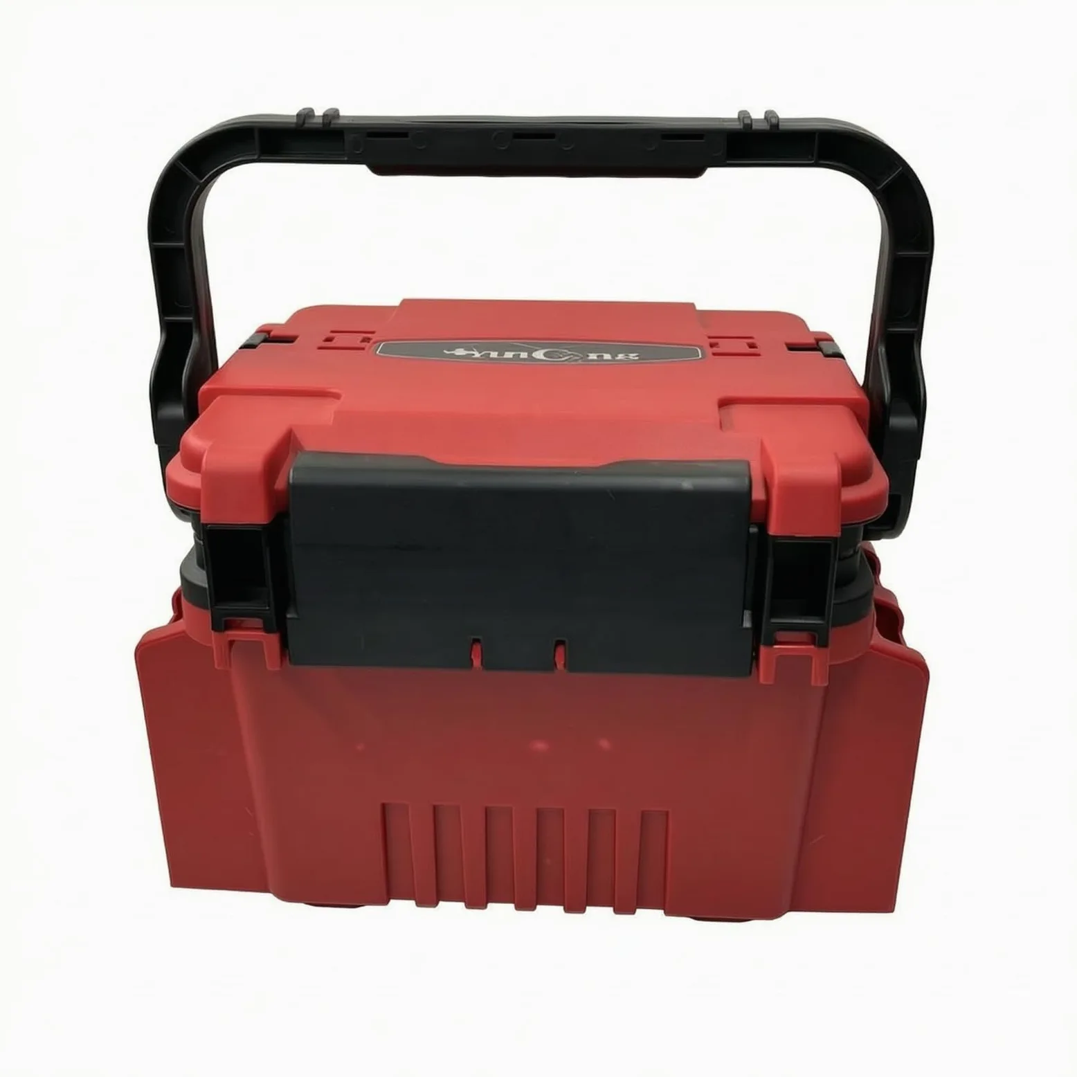Caja Pesca con Asa Multiusos, Rojo, Pequeño | Construcción Compacta y Ligera, Caja Aparejos Pesca, Organizador Aparejos, para Garaje, Pescadores